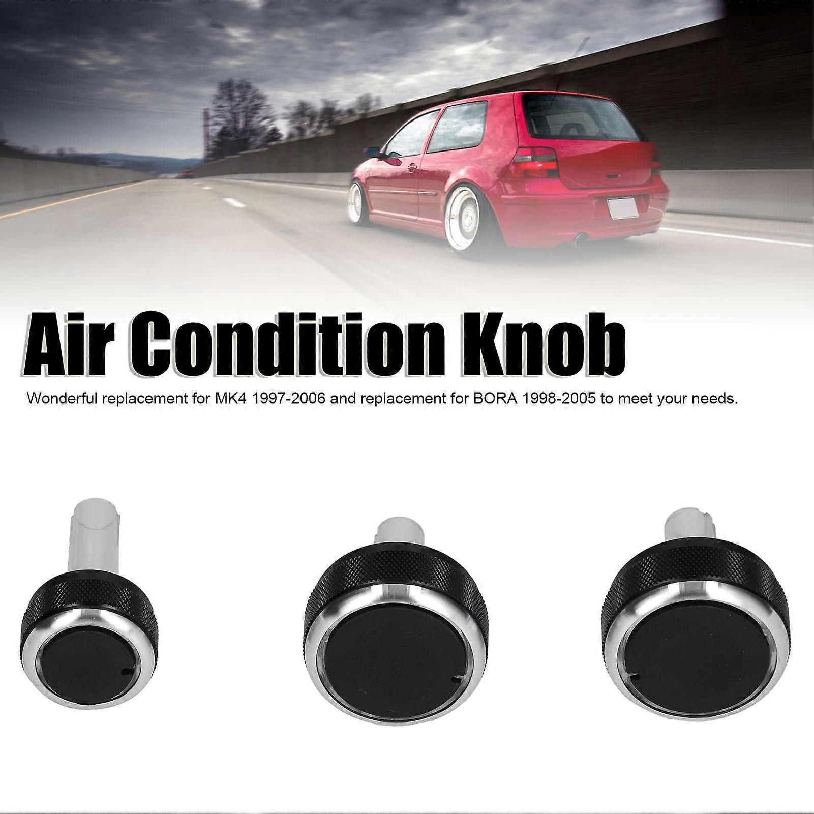3PCS Car Air Condition Switch Thermal Controller Knob Replacement for Tacoma Vios 2002‑2014