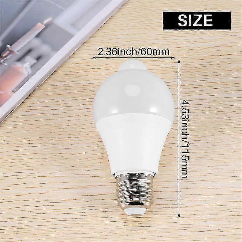 12W Motion Sensor Light Bulb,Outdoor/Indoor Movement Activated Security LED Bulb,1000LM,E26/B22,3500 Edition 0709
