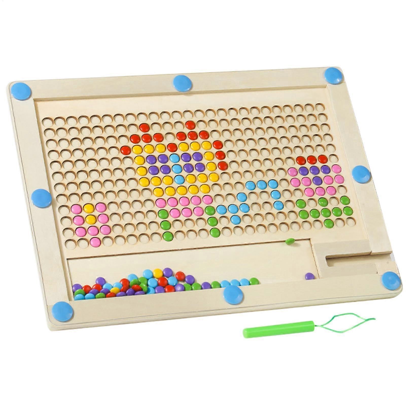 Magnetic Blackboard for Doodling with Beads Drawing Table with Magnetic Balls Toy