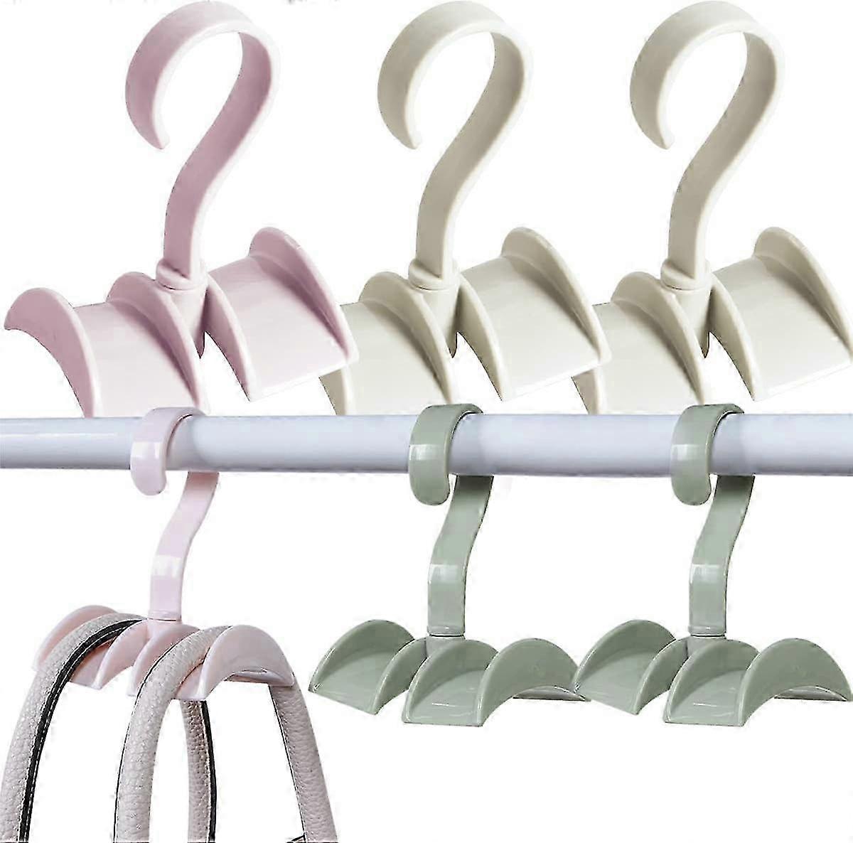 6pcs handbag hooks, swivel handbag hooks, tie clips, purse hooks, plastic swivel bag hooks, swivel bag hooks for bag backpack straps