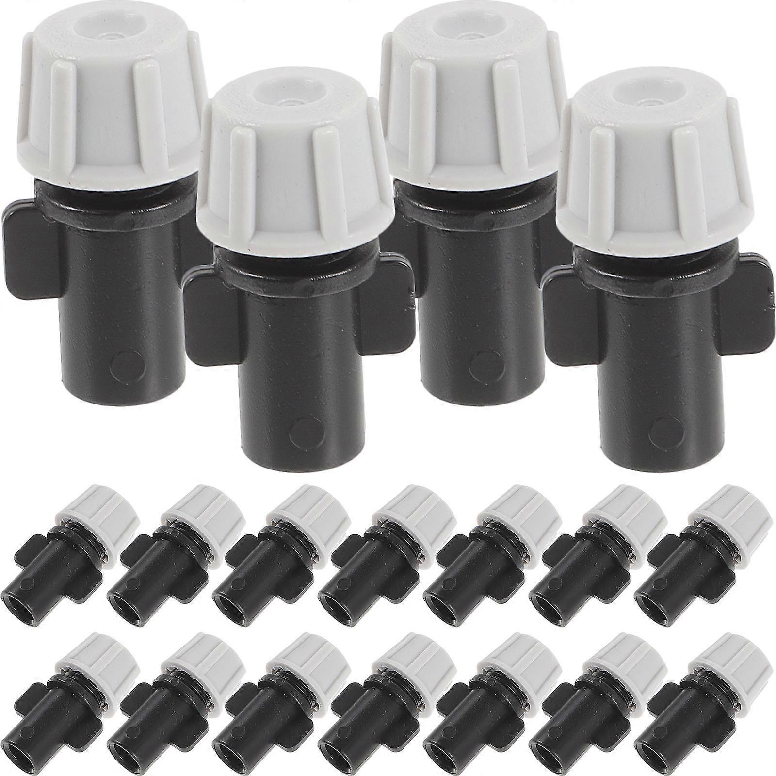 20 Pack Mister Nozzle Irrigation Atomizing Sprinkler Connector Spray for Efficient Garden Watering, Easy Installation and Cleaning, Suitable for