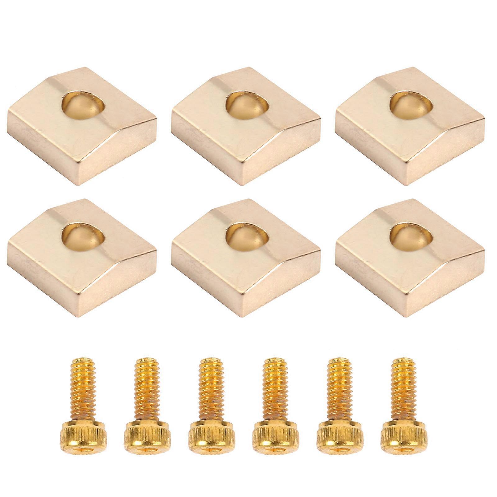 Guitar Locking Nut Clamps Zinc Alloy For Maintenance And Upgrade 2Sets