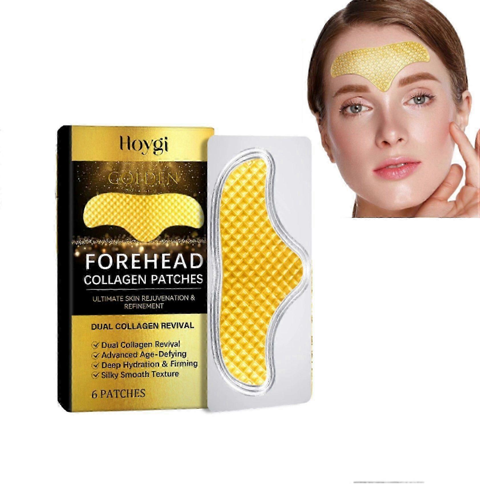 Forehead Wrinkle Patches, 24K Gold Anti Wrinkle Patches, Forehead Lines Mask, Smooth Fine Lines & Wrinkles, 24K Gold Collagen Patches for Forehead Wri