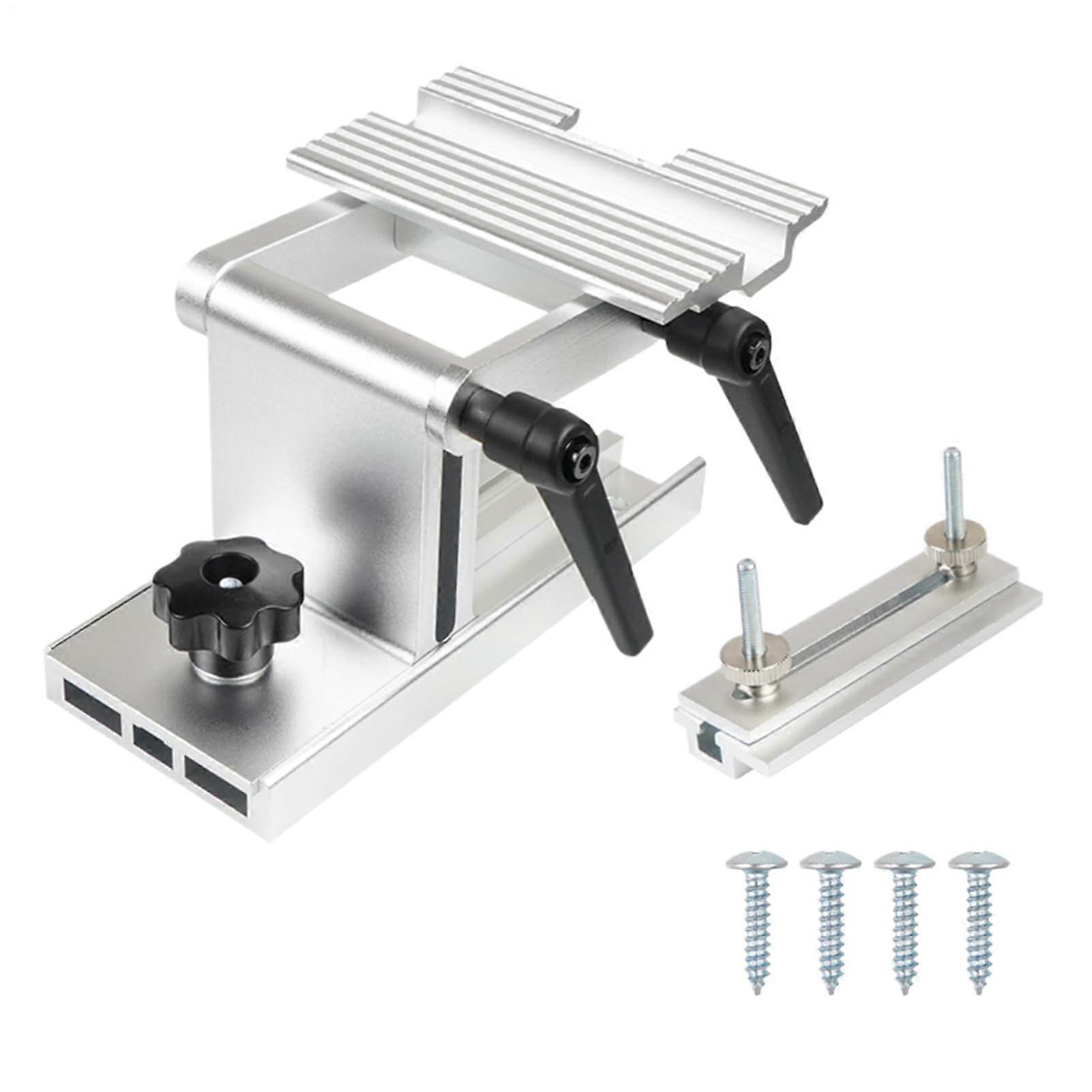 Adjustable Sharpening Jig Tool | Portable Edge Sharpener, Safe Adjustable Stencils, Mill Compatible Bench Grinder Replacement Silver