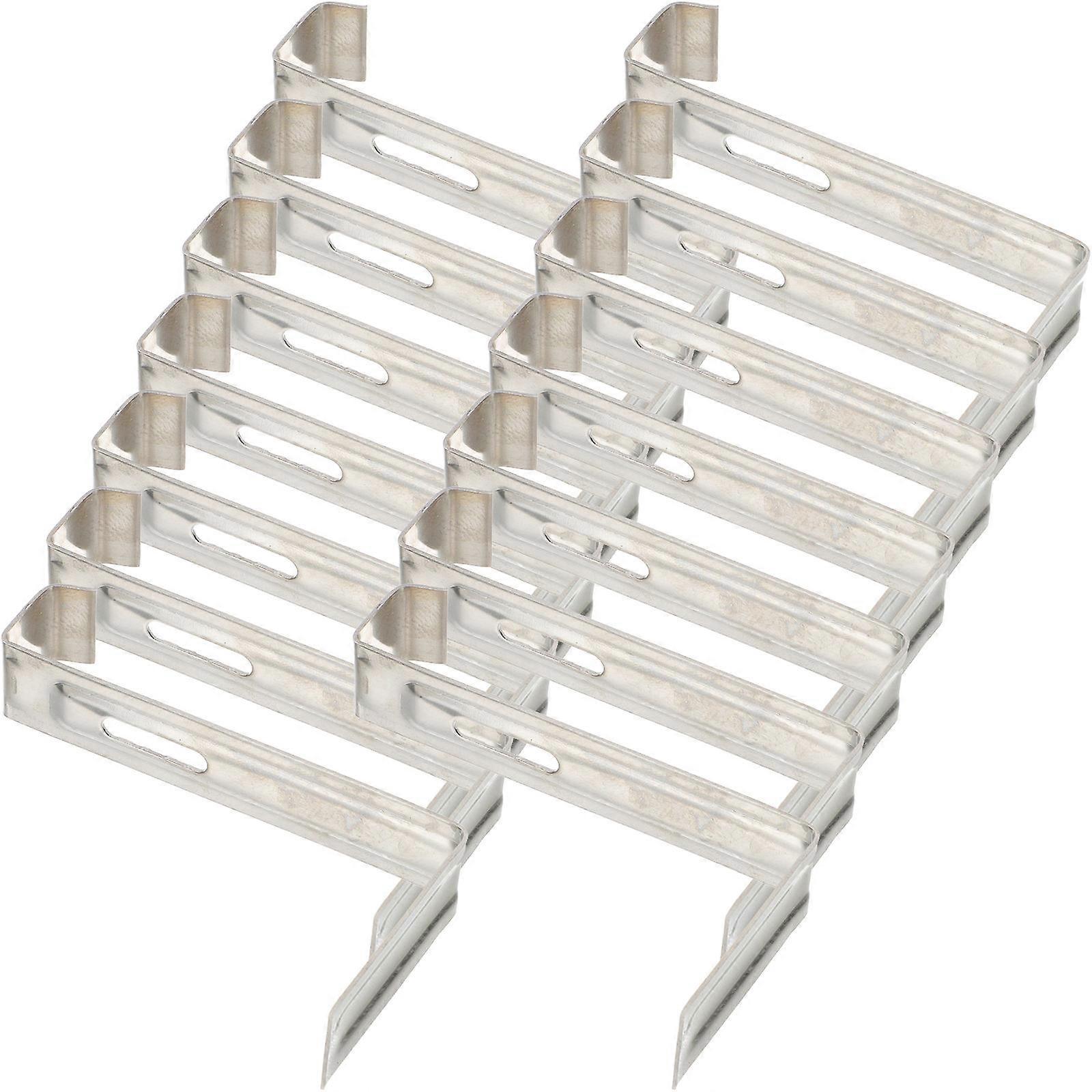 Roof Metal Clip Non Slip Roof Clips Roofing Replacement Parts Secure Roof Tiles 9x4.5cm 20Pack