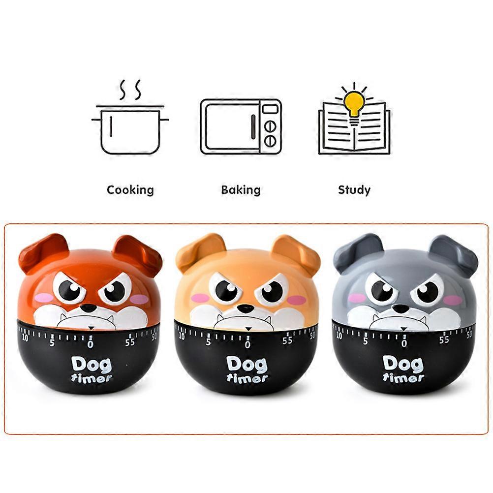 Mechanical Countdown Timer Khaki Kitchen Tools Baking Measurement 7*6.5cm Tomato-Shaped 1Pcs