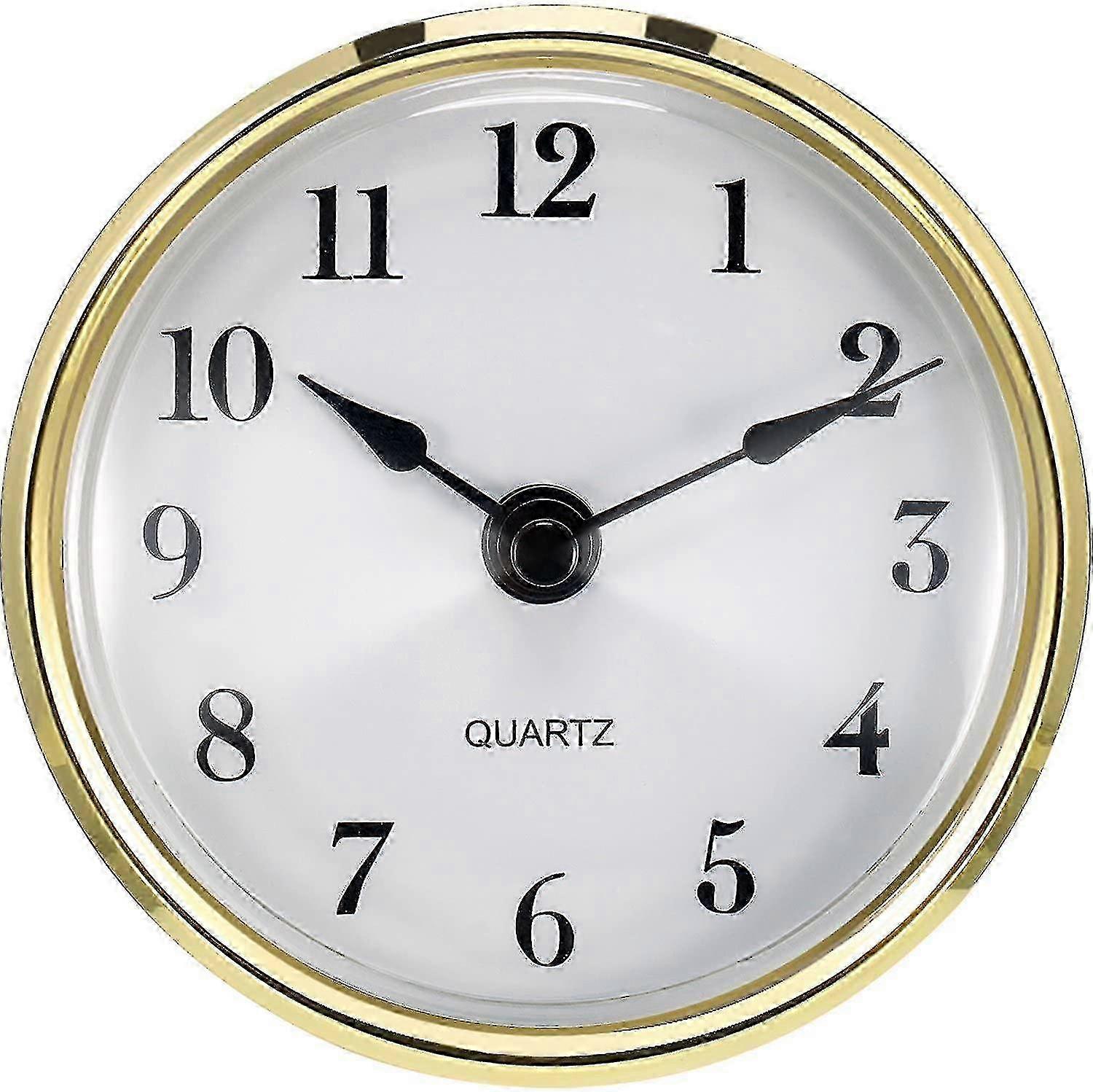 80mm Quartz Clock Insert with Arabic Numerals and Quartz Movement