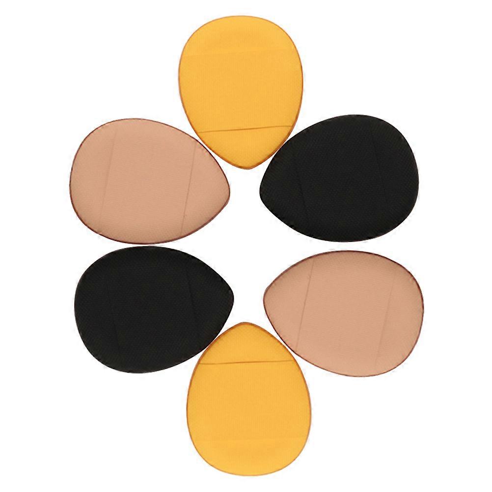 6 Pcs Non-Latex Makeup for Powder Foundation and Blush Assorted Color Portable