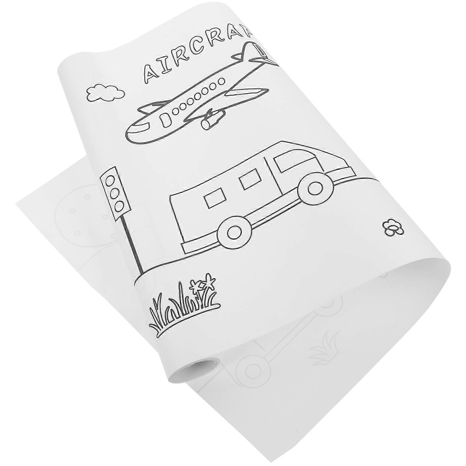 Roll of Paper for Drawing Children Multi-Colored 300x30cm Educational Tool 1 Roll