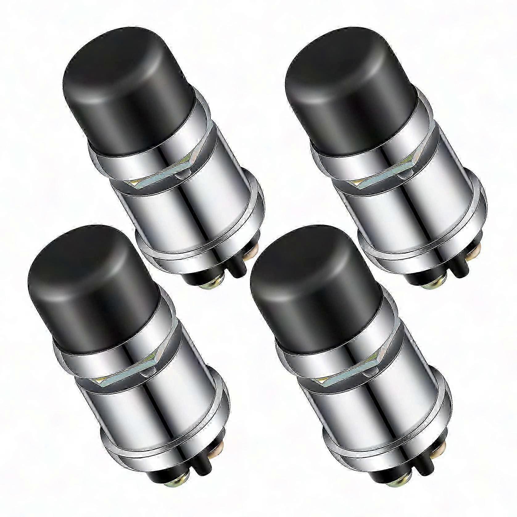 4 Pcs Waterproof 12V/24V Engine Start Push Button Switch - Momentary Ignition Switch