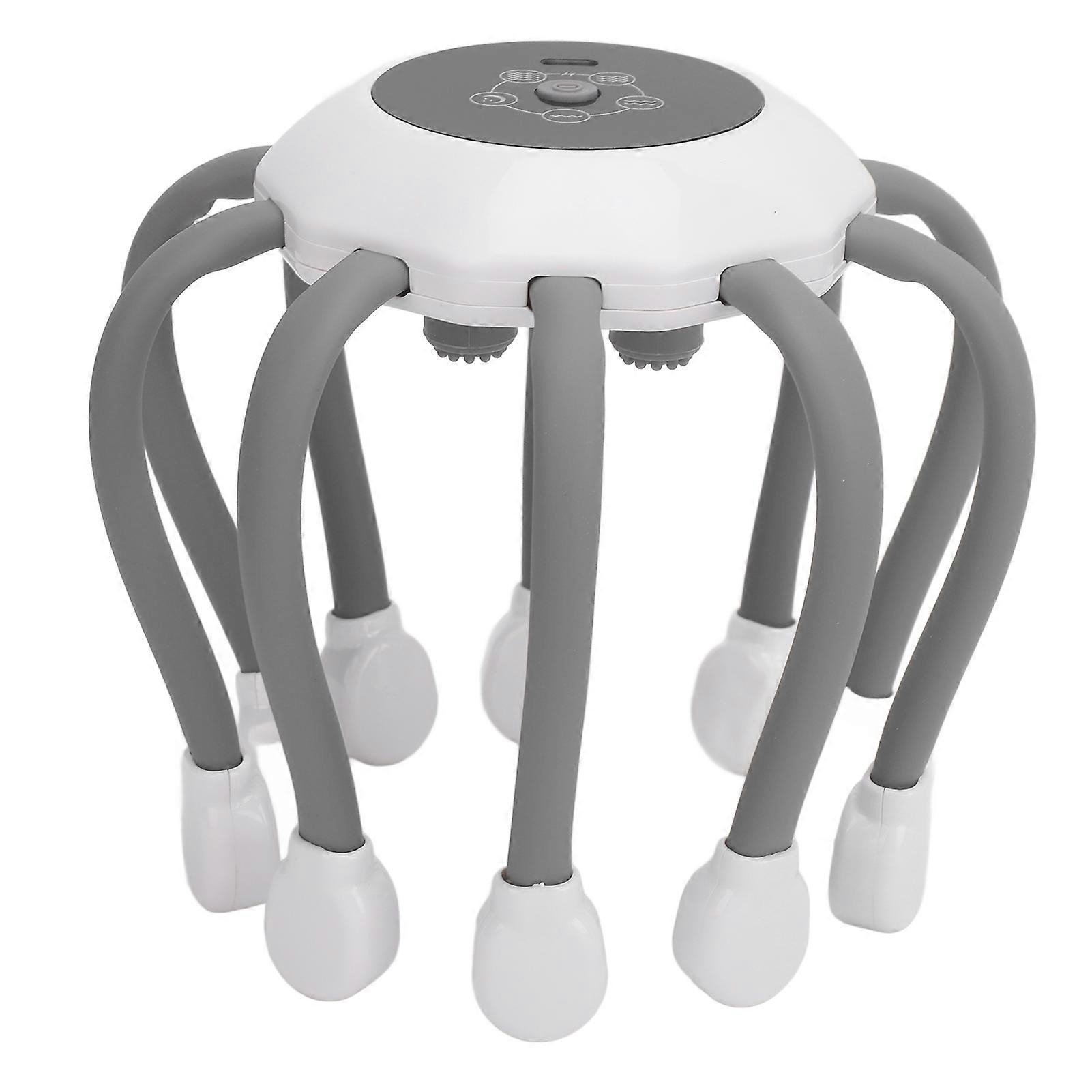 Head Massager Portable Wireless Electric Scalp Massager with 10 Vibration Nodes 5 Modes Music Relaxation 360 Degree Head Scratcher