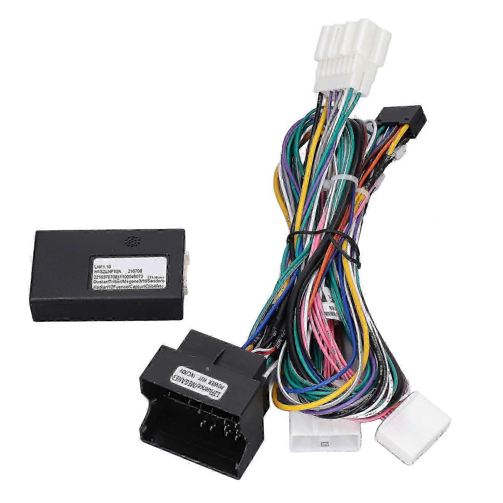 Car Stereo Radio Wiring Harness with Canbus Box compatible with Megane 3 2011-2014