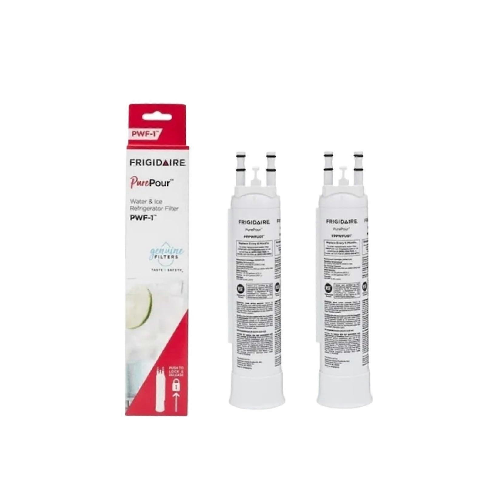 Replacement refrigerator water filter, compatible with FPPWFU01, PWF1 (2pcs)