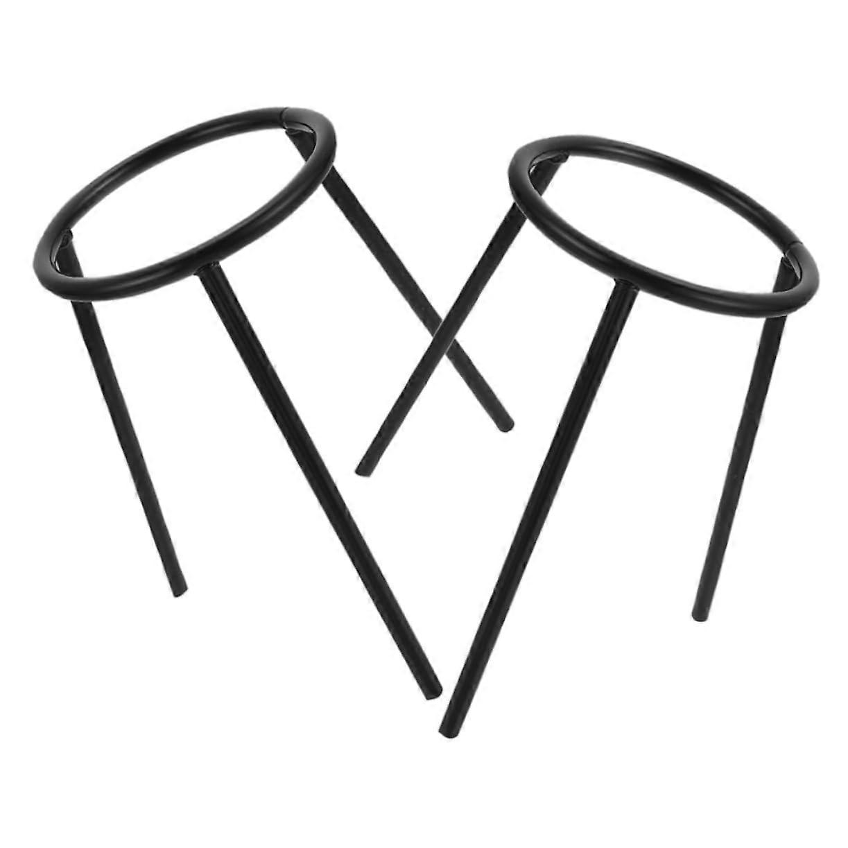 Laboratory Heating Lamp Tripod Stand, 2-Pack, Heat-Resistant, Stable Holder for Chemical Experiments and Lab Applications