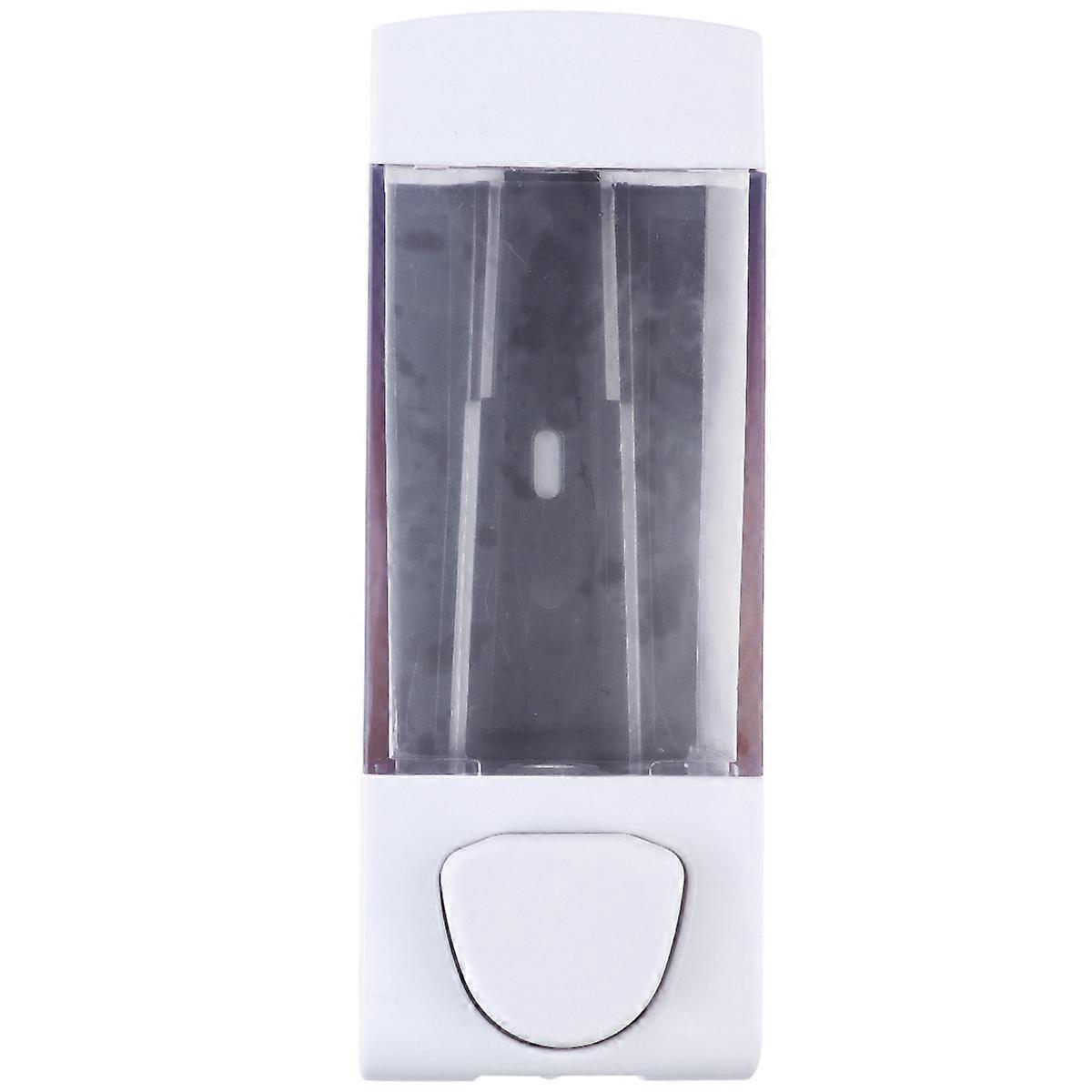 White Wall Mounted Hand Bottle with Pressure Pump 350ml for Bathroom Use