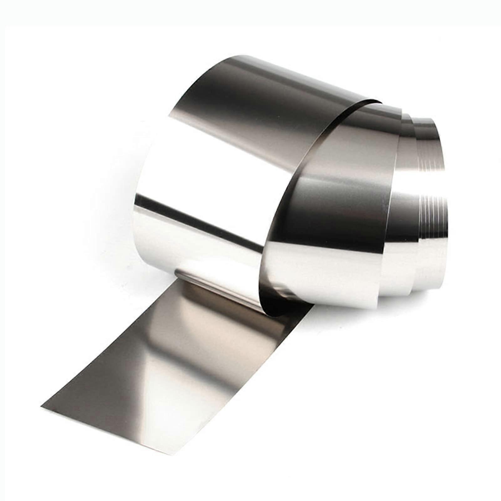 Stainless steel fine sheet foil, stainless steel thin sheet foil, width 100 mm, thickness 0.01–0.1 mm, length 1 m/Thickness: 0.05 mm