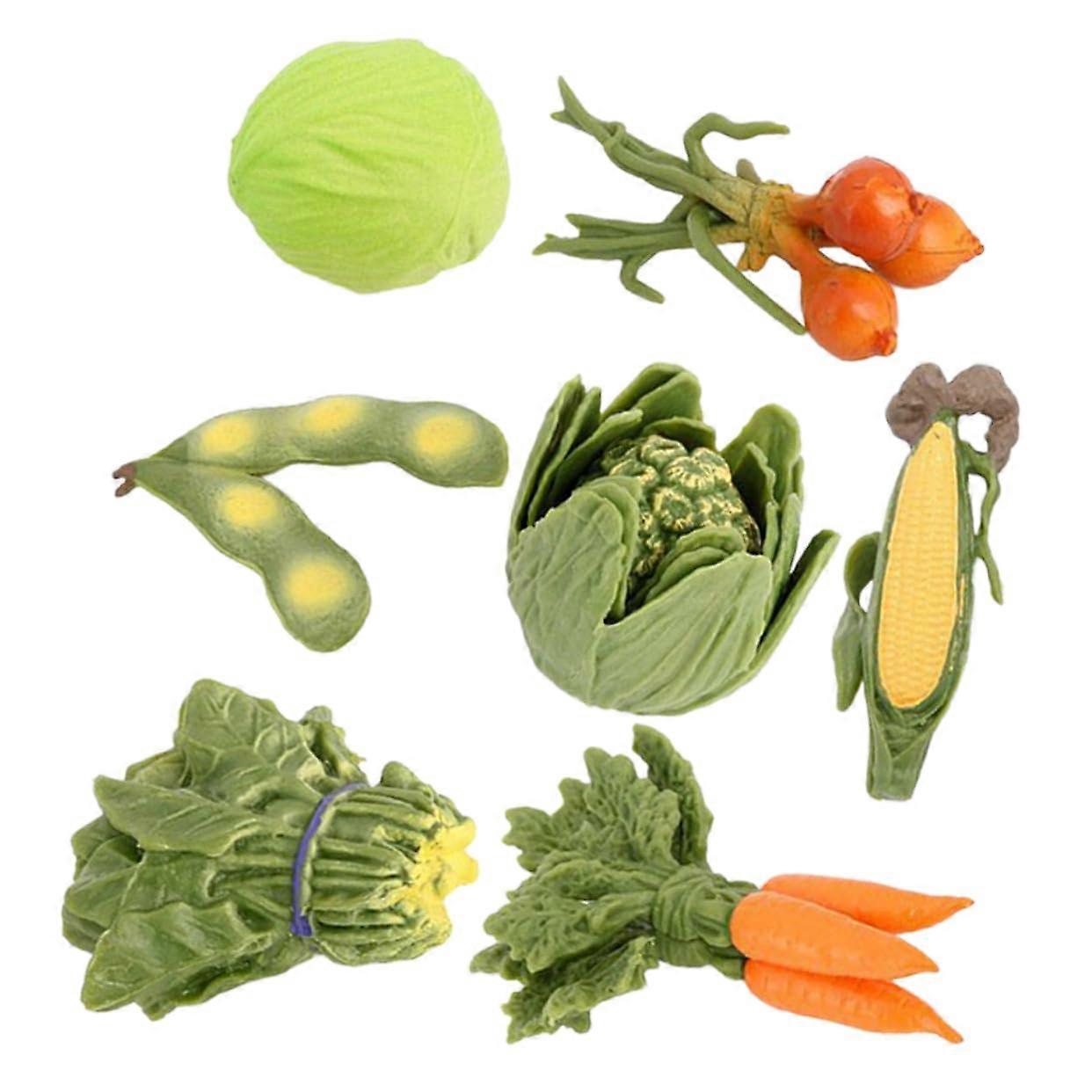 Realistic Plastic Vegetable Models for Photography, Decoration, Early Education