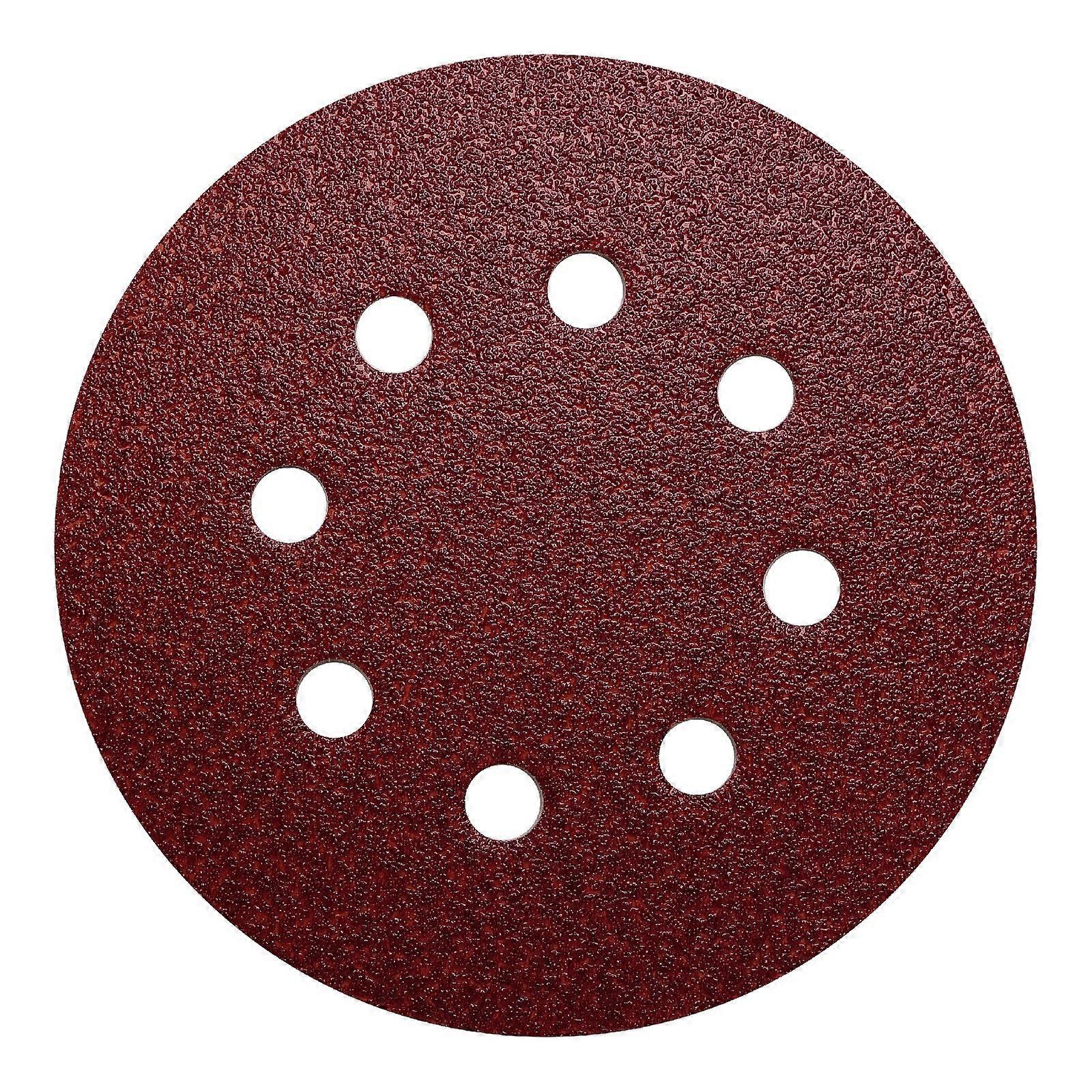 PS 18 EK Sanding Disc 125 mm Diameter 8 Holes Grit 80 Pack of 50 for Wood and Metal Finishing