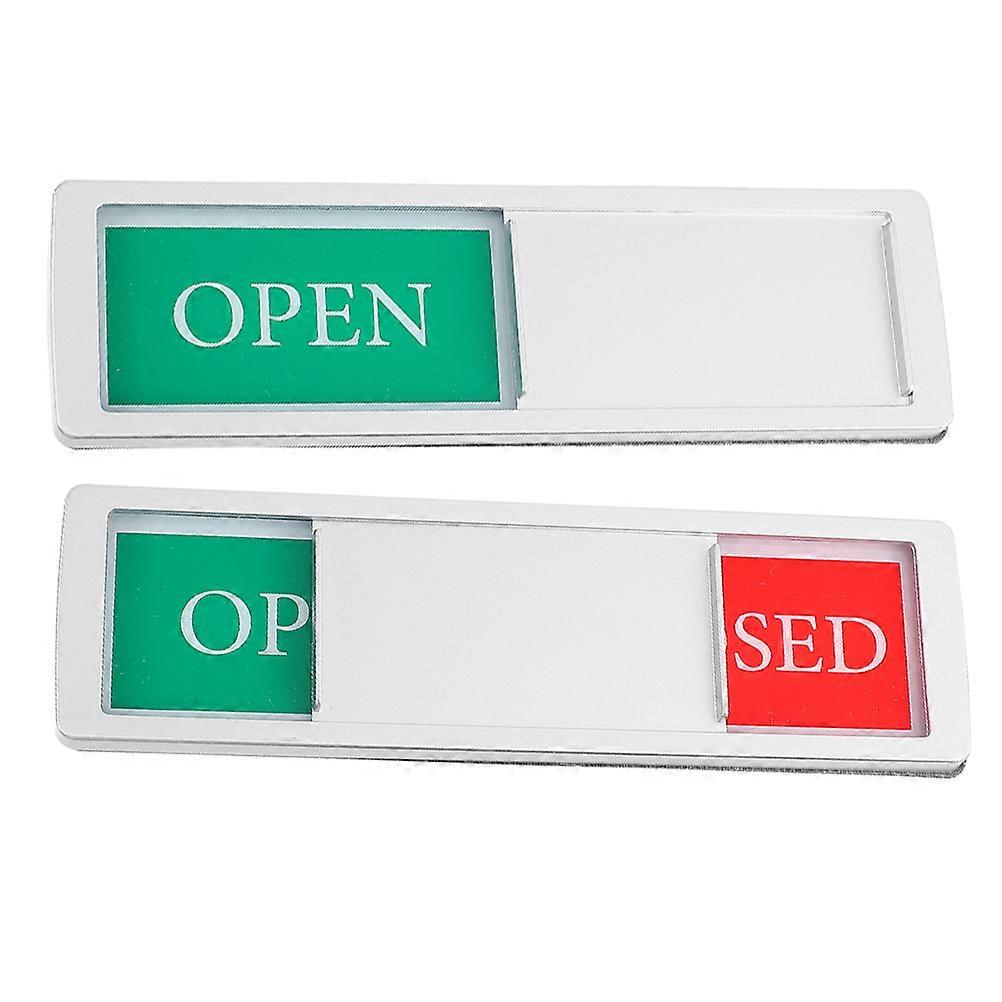 Meeting Room Sign Sliding Open Sign Rectangular Design 17.80X5.20X0.70CM 2Pcs