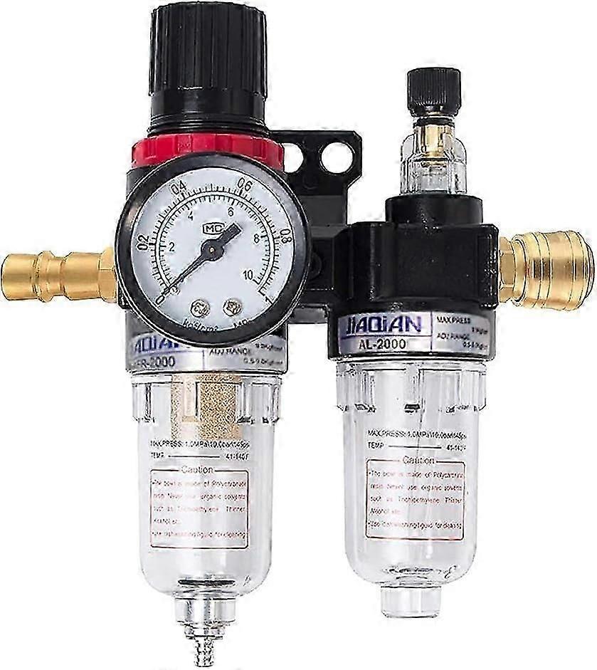 1/4 Filter Water Separator Oil Separator Maintenance Unit Pressure Reducer Compressed Air Regulator