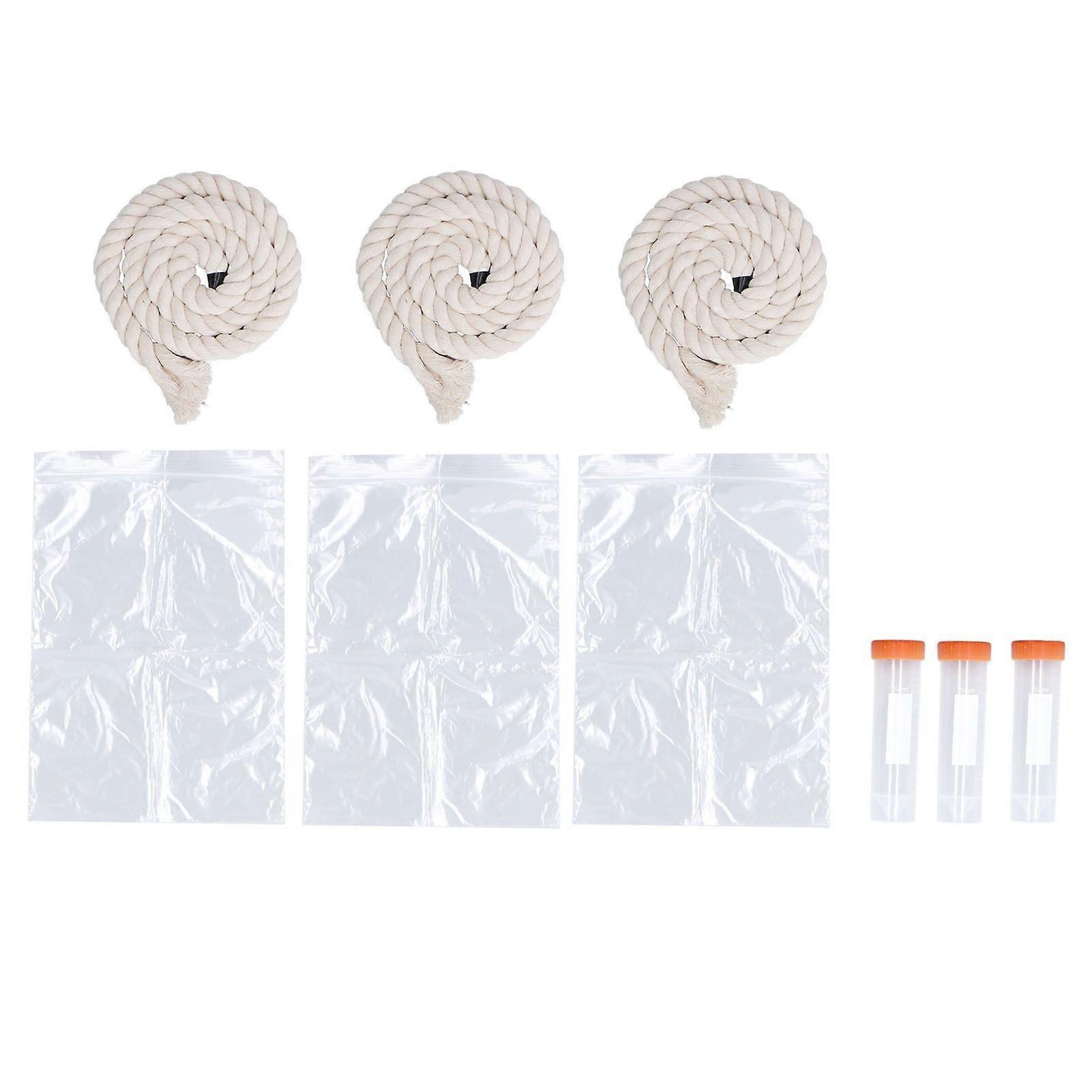 3Sets Saliva Sampling Rope Strong Practicability Complete Tools Soft Cotton Rope Swine Fever Detection Tool for Pigs