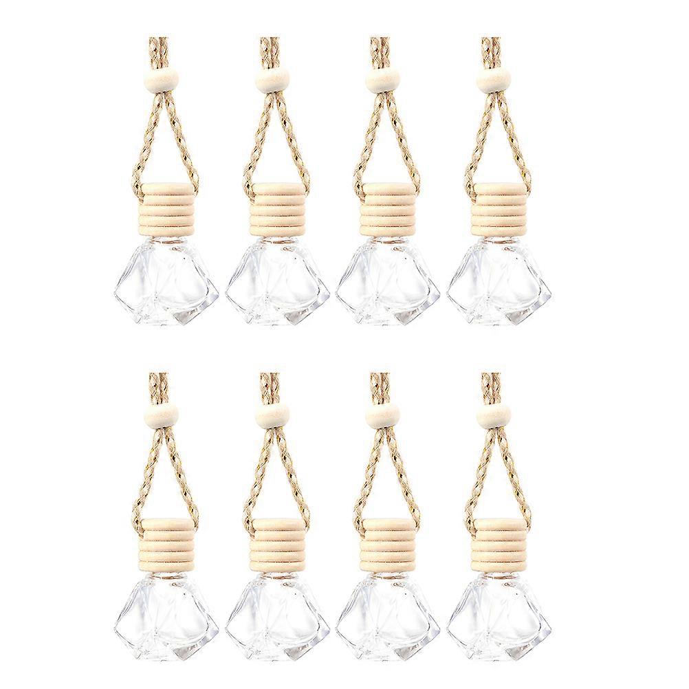 8pcs Aromatherapy Diffuser Bottles for Car, Home & Office Decorative Hanging Perfume Bottles for Essential Oils Air Freshener