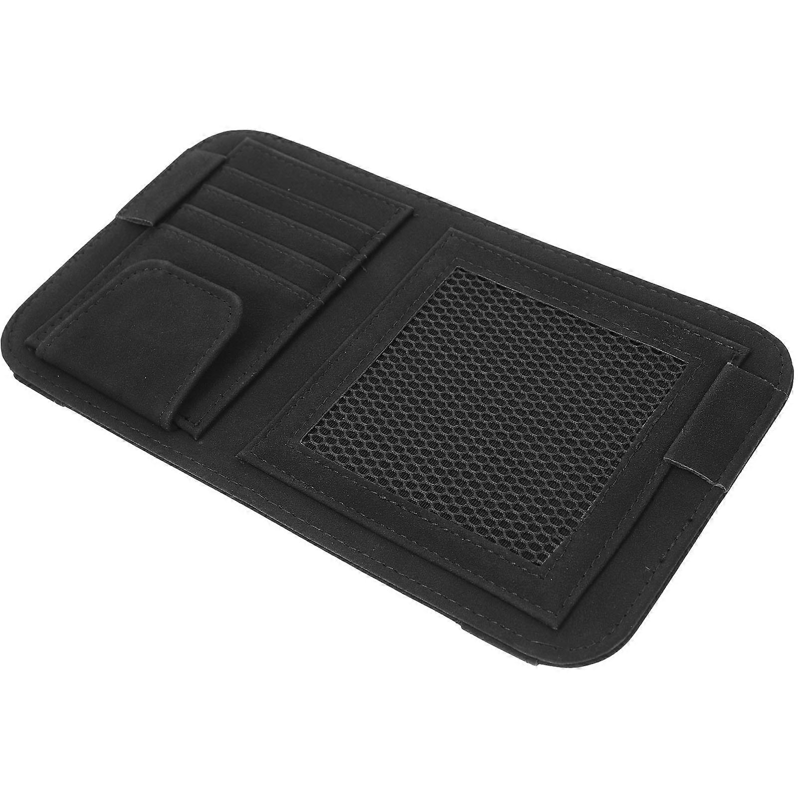 Car Visor Organizer – Multi Functional Sunglasses Holder for Cards, Tickets & Accessories – Sturdy Storage Solution for Car Interior