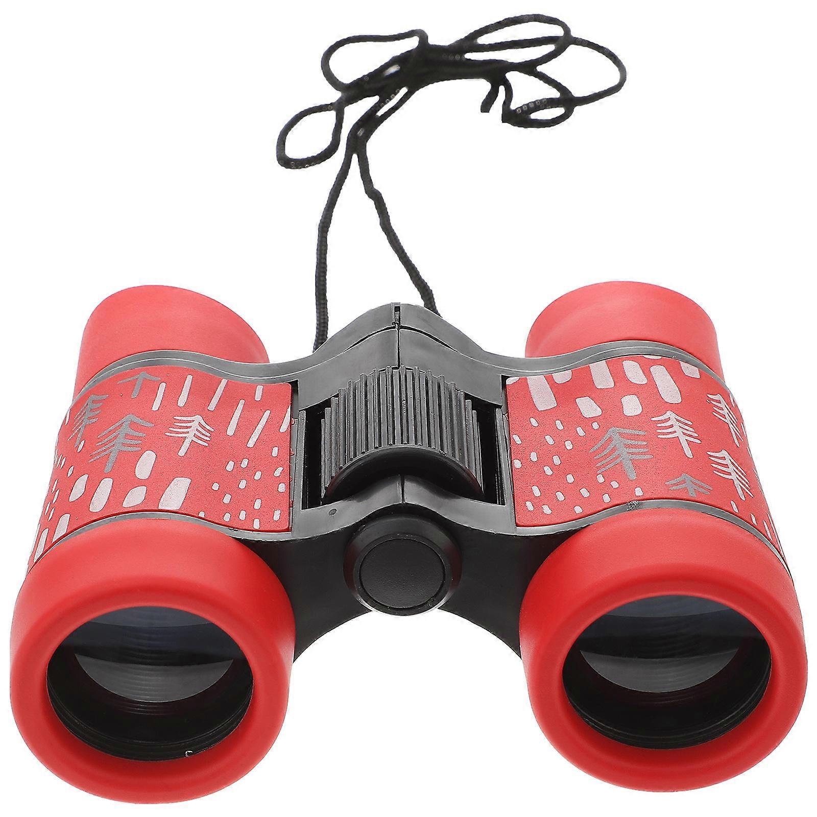 Compact Kids Telescope Great For Outdoor Exploration With Distinctive Red Color And Non-slip Feature 1Set