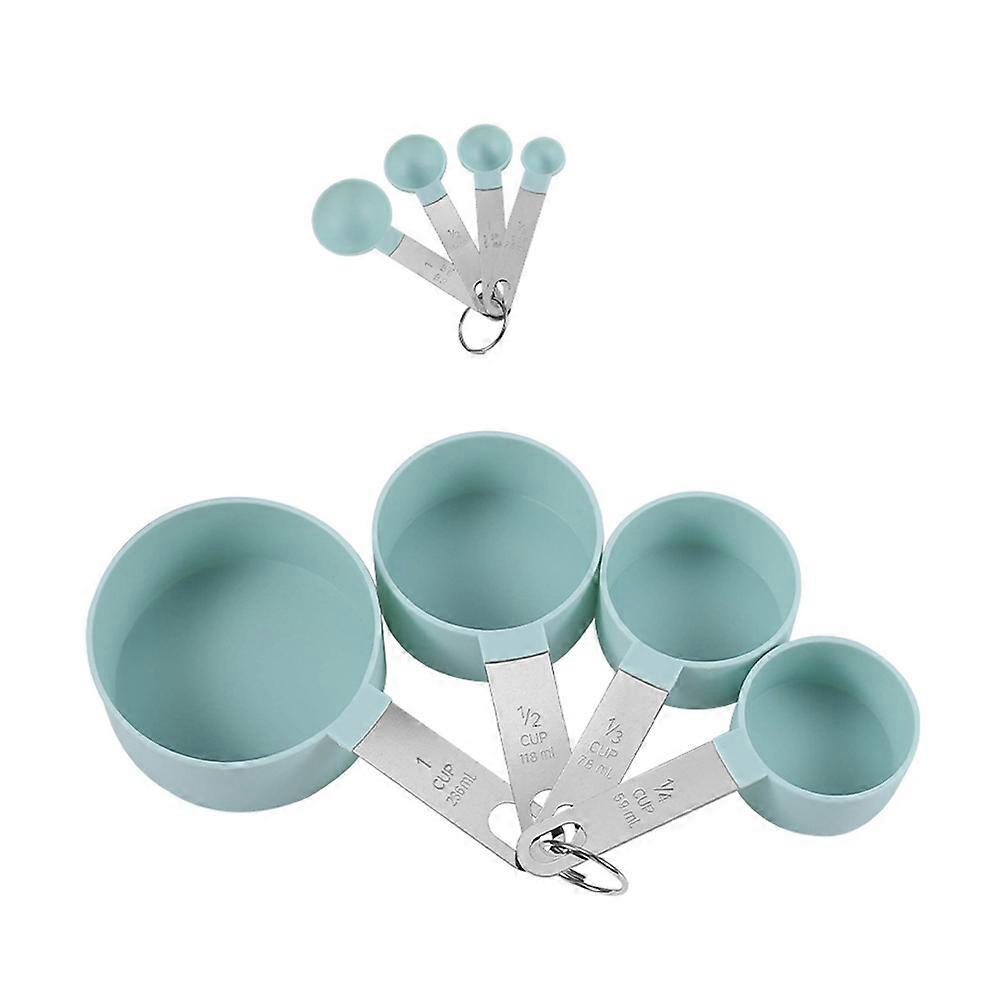 Food Measuring Spoon Set 2 Sets Designed For Kitchen Tools Sky-Blue With Compact Size And Precise Quantity Measurement
