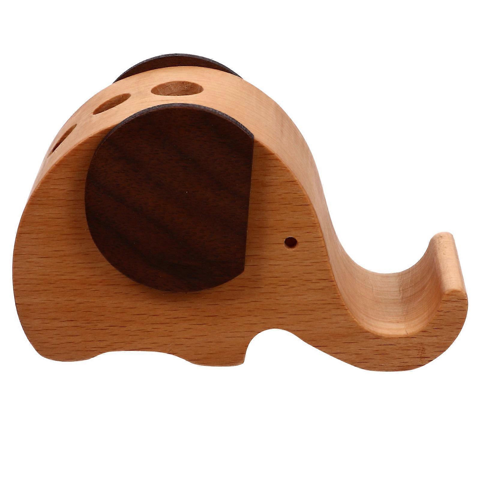 Wood Phone Stand 1Pcs Khaki Tablet Bracket for -Friendly Material