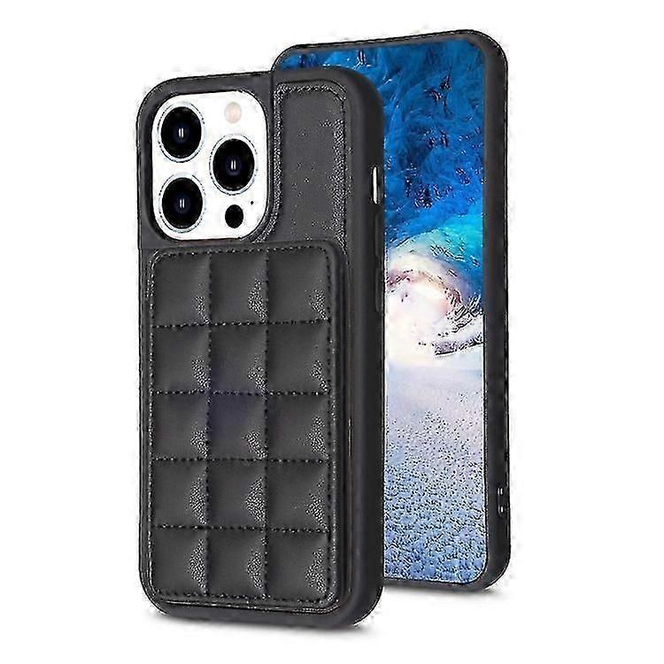 For iPhone 11 Grid Card Slot Holder Phone Case