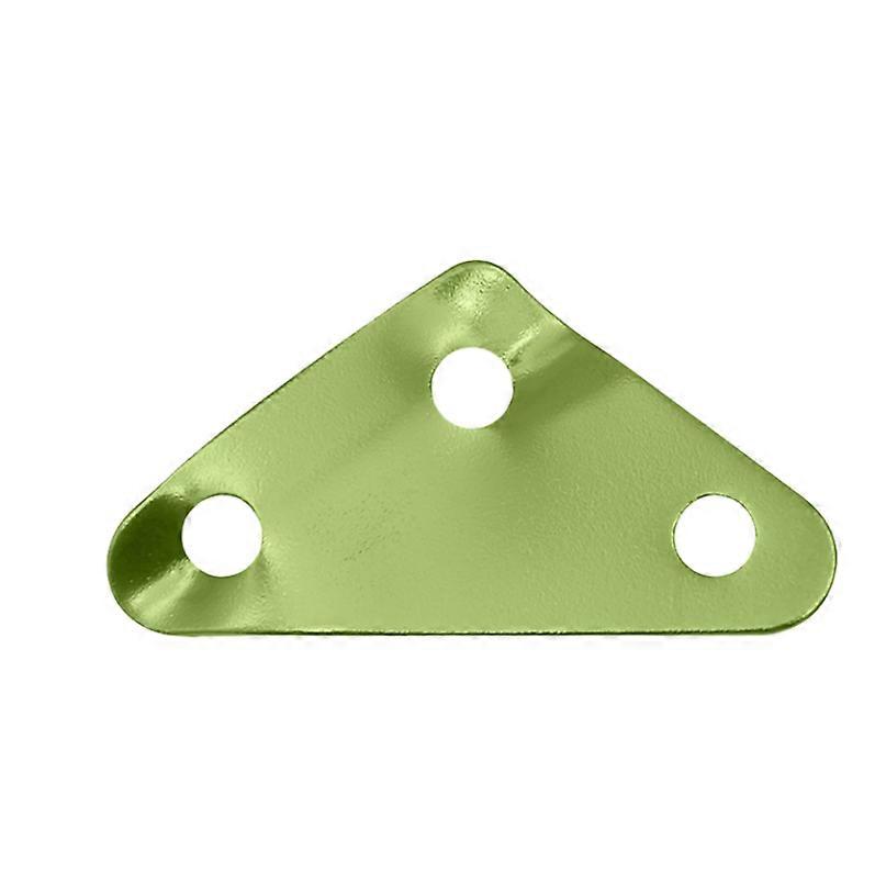 Outdoor Aluminum Alloy Triangle Buckle Tent Canopy Windbreak Rope Stop Slip Piece Pull Rope Buckle Large Triangle Sheet Adjustment Buckle Green 10pcs