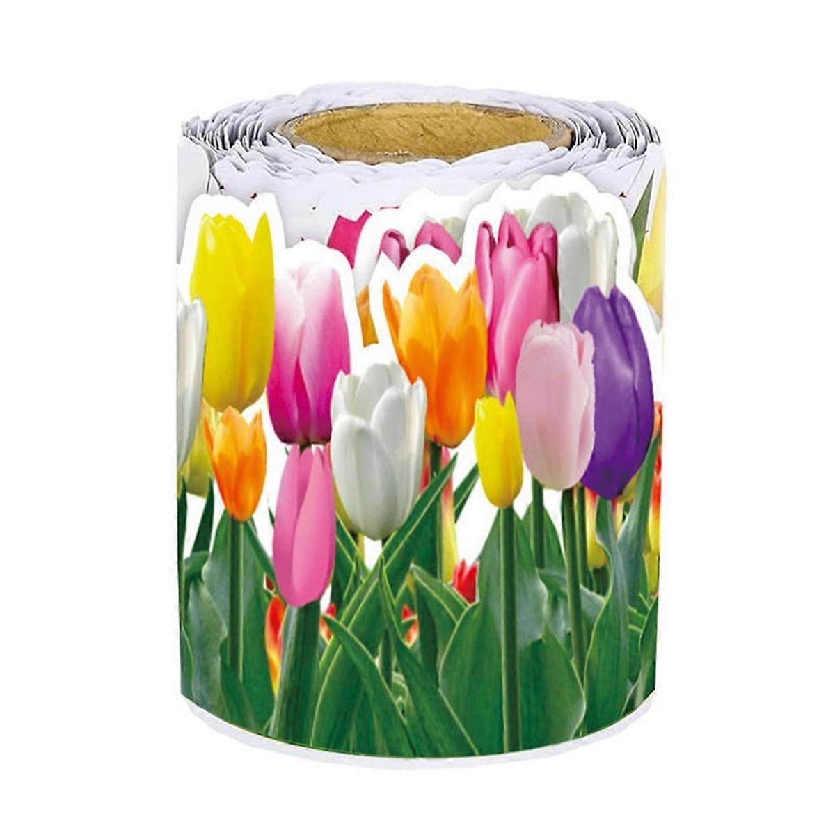 1 Roll Tulip Flower Trim Border 65.6ft Floral Bulletin Border