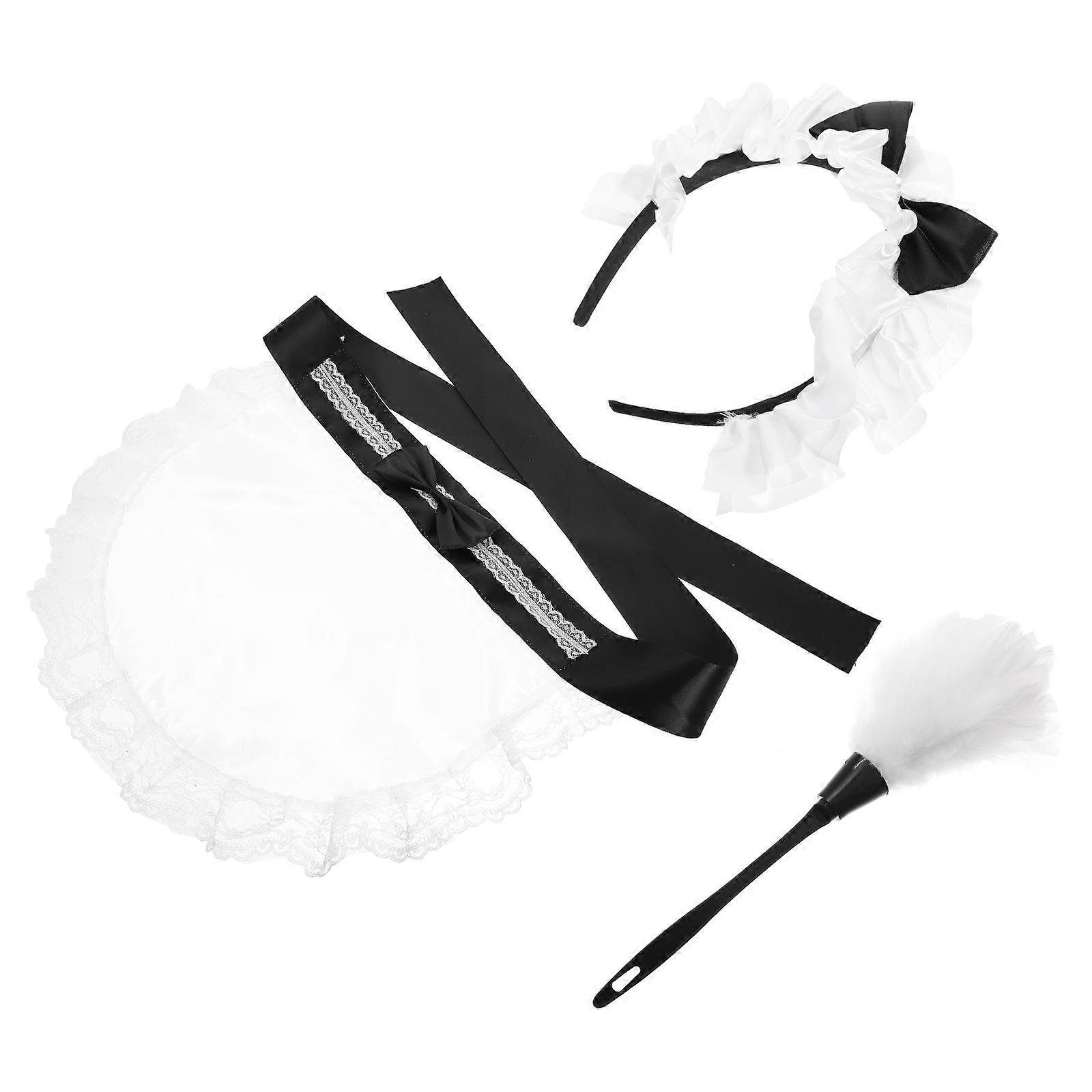 Halloween Maid Outfit Components, Duster and Headband Included, Functional and Stylish
