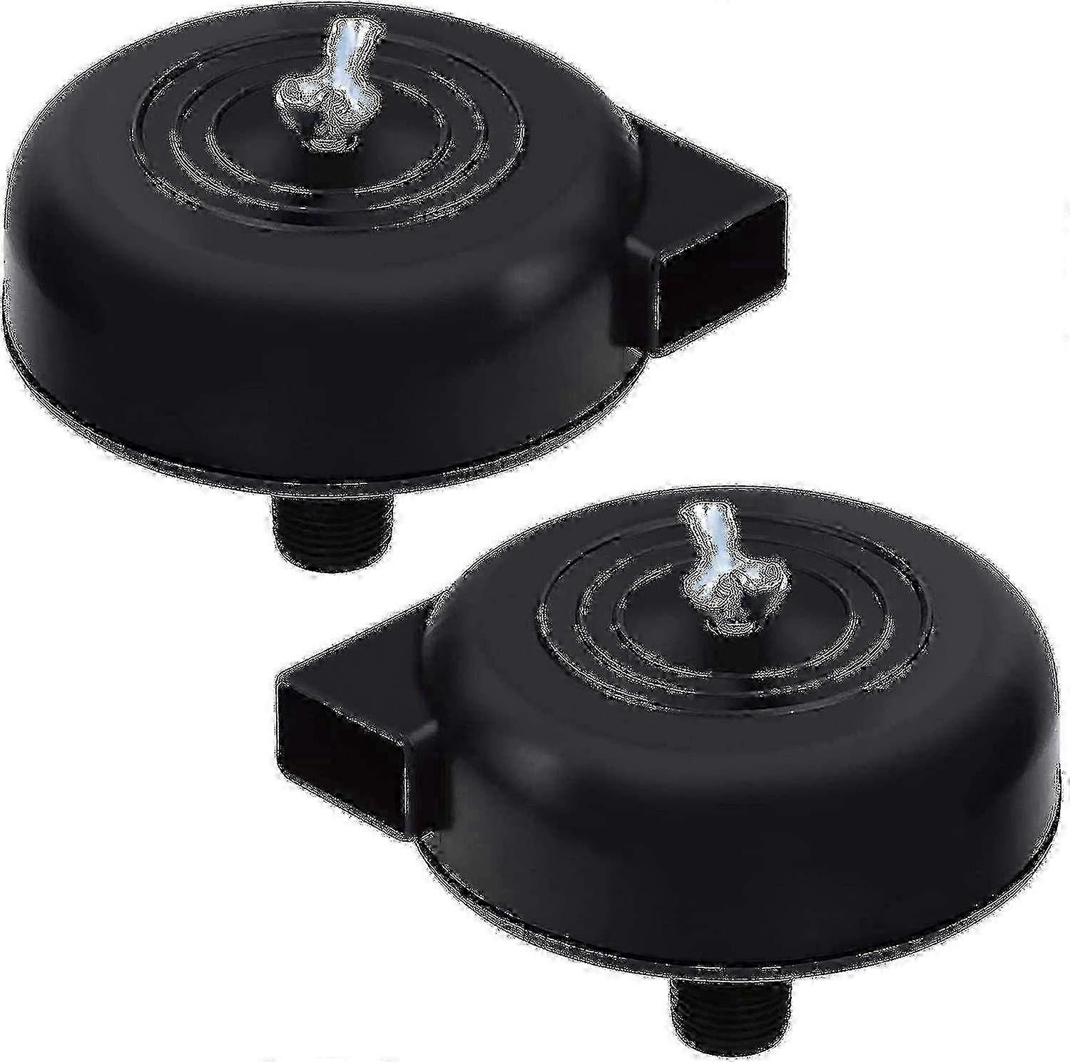 2er-Pack 16mm 3/8 PT Außengewinde Luftkompressor Filter für Silent Kompressoren (Schwarz) HWY