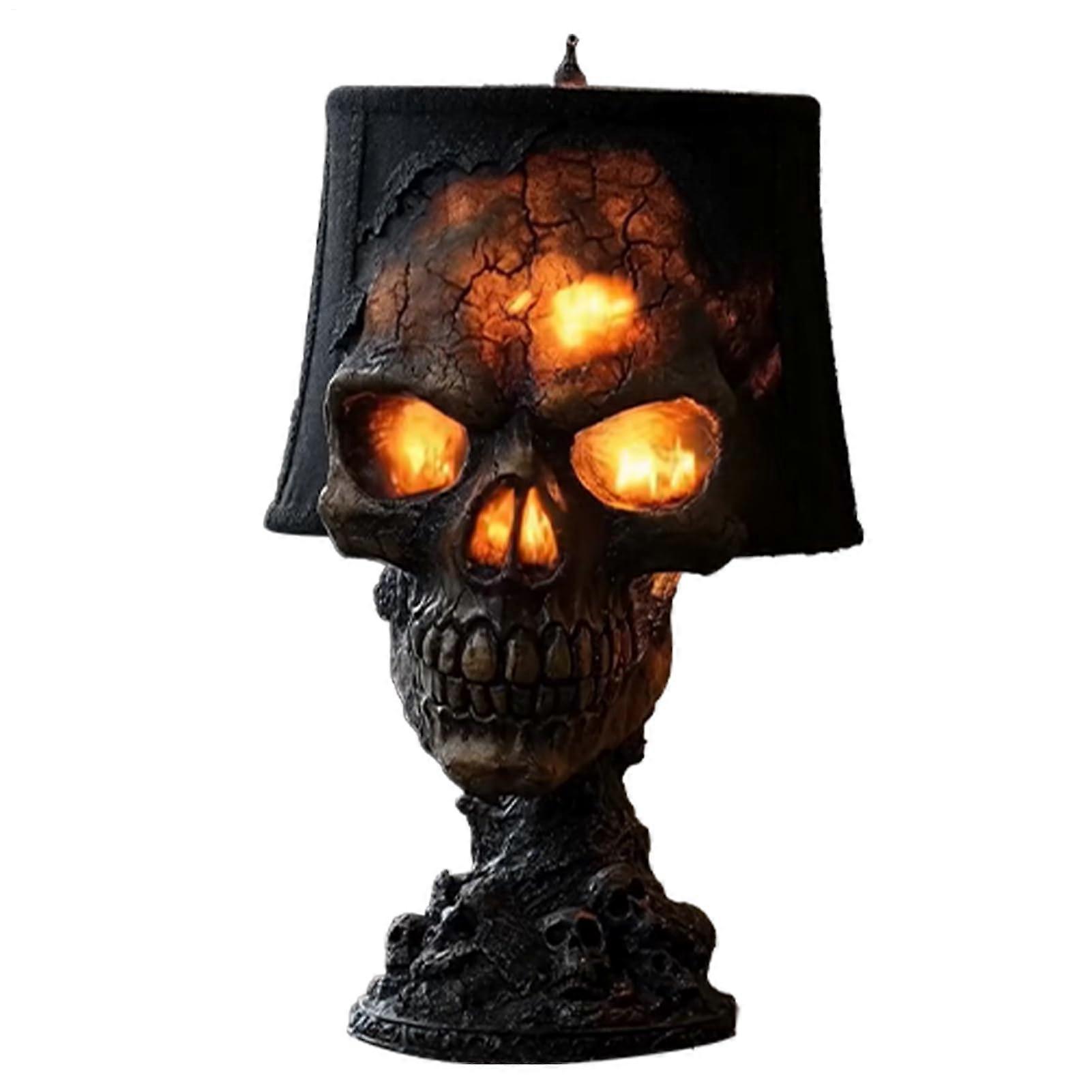 Gothic Lamp  Stone Skull Lamp  Home Gothic Decorative Ornaments
