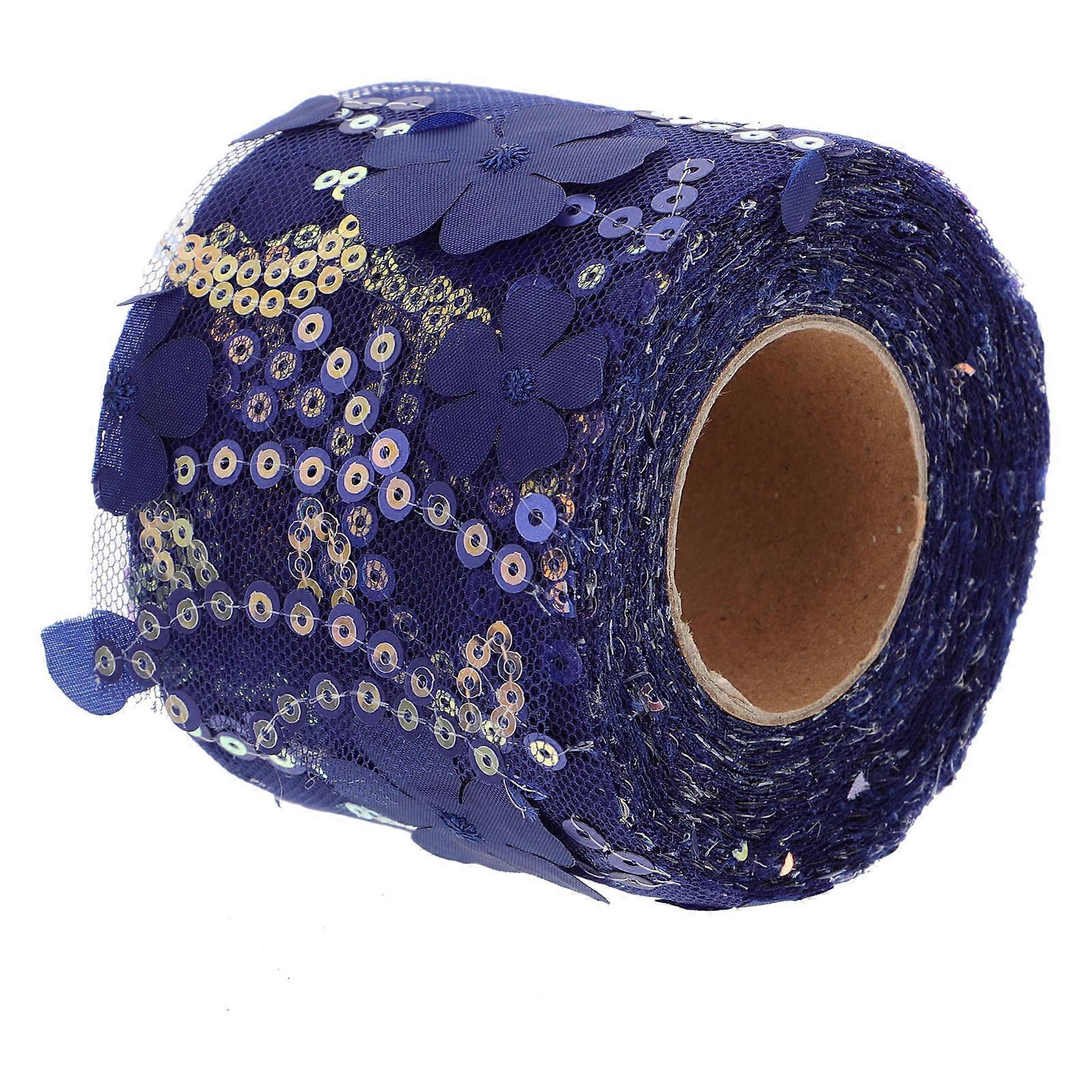 Sequin Ribbon for Crafts Floral DIY Projects Women 8X8X6CM Bowknot Set