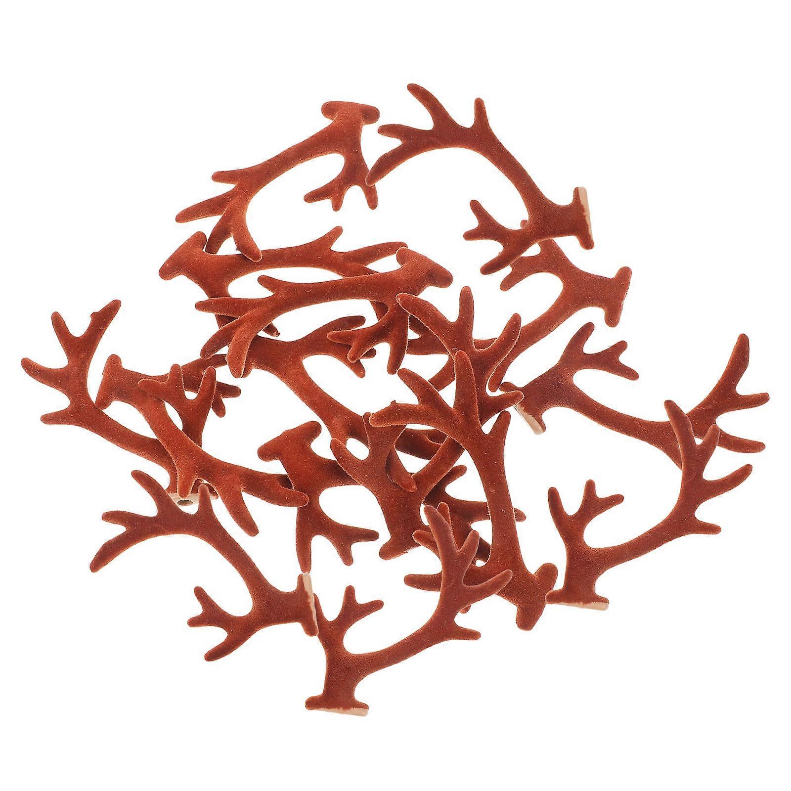 Here's a refined and professional product description for your **20pcs Flocking Antlers Christmas DIY Headband Accessories**:
π **20pcs Flocking