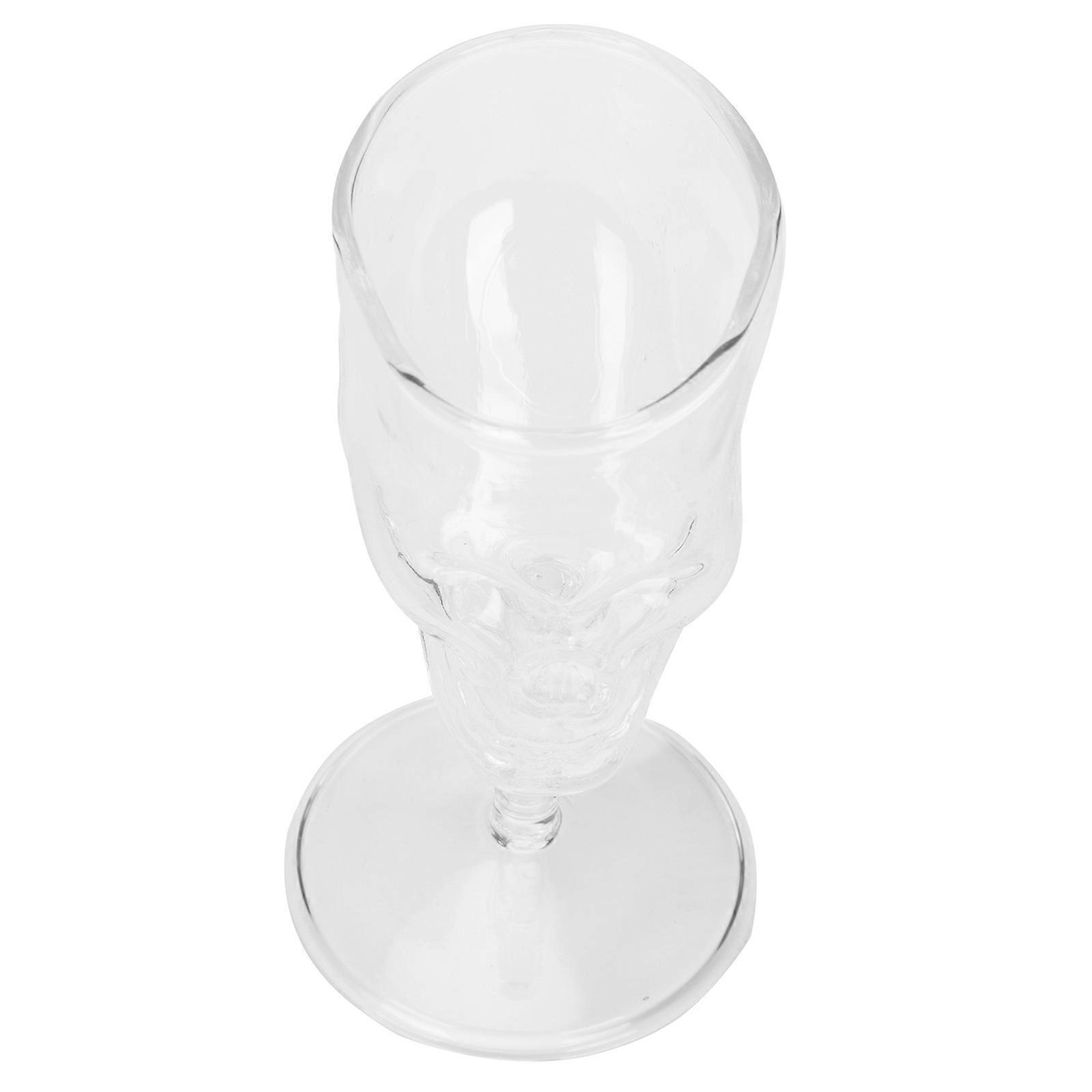 Skull Goblet 1Pcs Transparent Red Wine Glass Cup Designed For Halloween Parties And Home Bars
