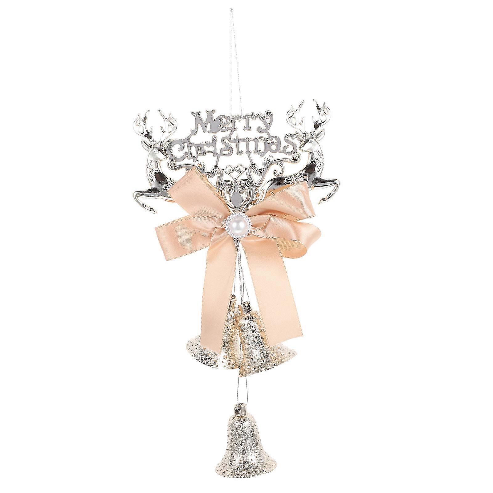 Decorative Hanging Bell Ornament For Christmas Party With Bell Sound Ideal For Tree And Window Display In Lightweight Material 1Pcs