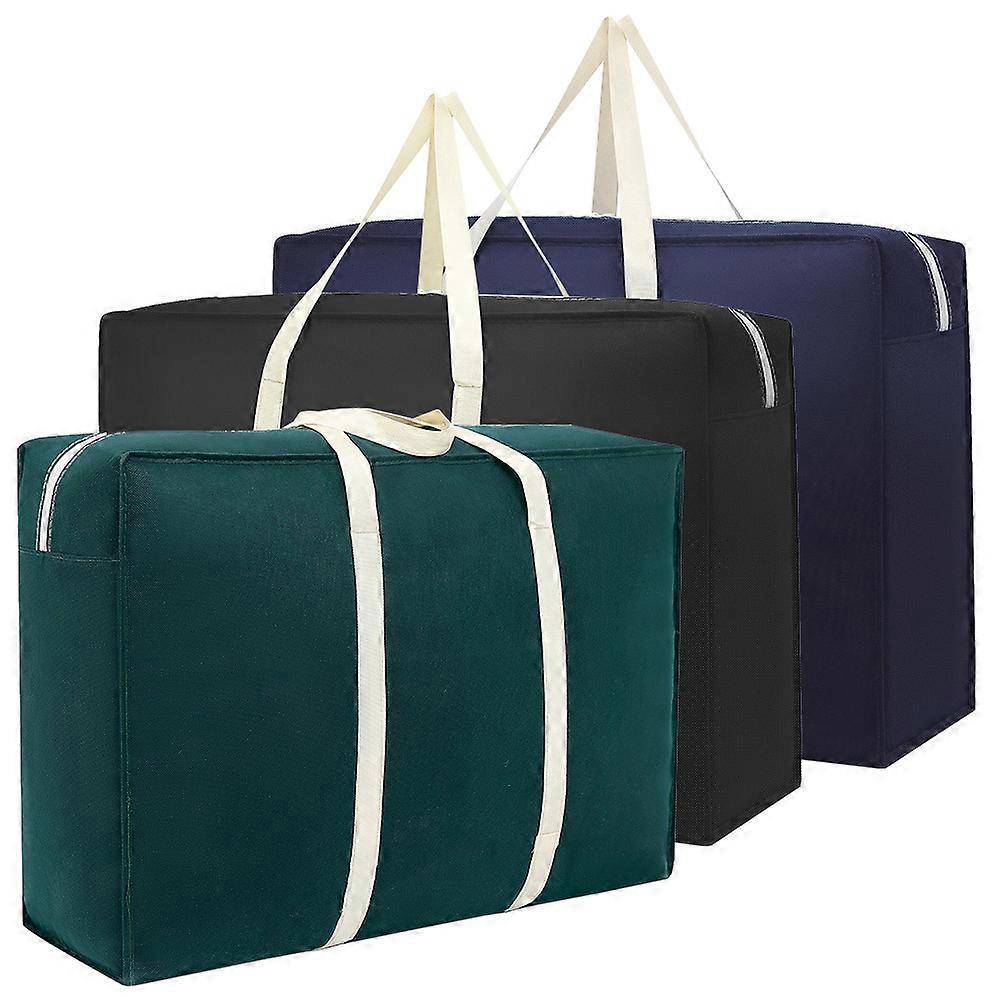 Travel-Friendly Clothes Storage Containers Suitable For Moving Large Capacity 27.6×19.7×9.8in 3Pcs