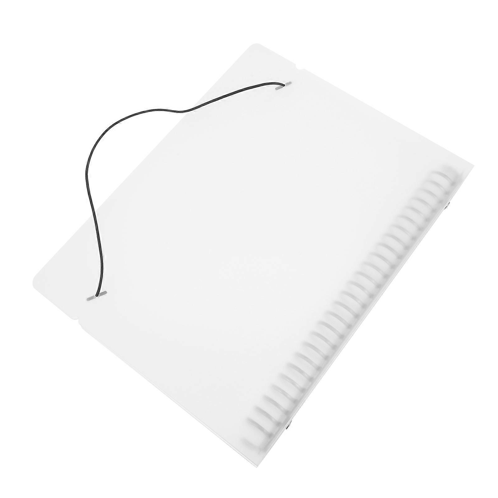 Frosted Binder Cover Shell Handbook Translucent Loose Leaf Note Pad Cover 2pcs