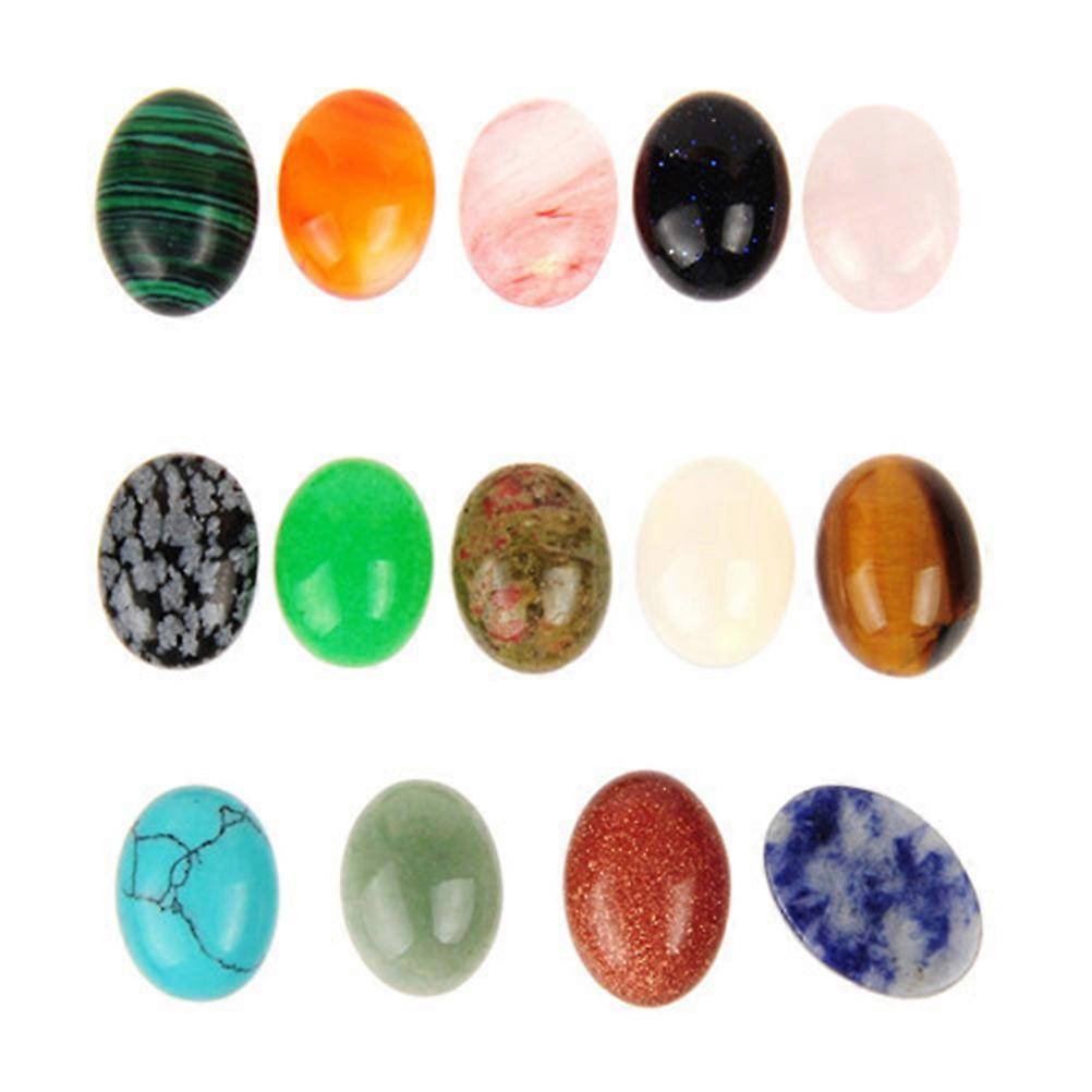 Unique Oval Stones Bulk 10Pcs Flat Back Gems Ideal For Jewelry Making And Craft Projects Perfect For