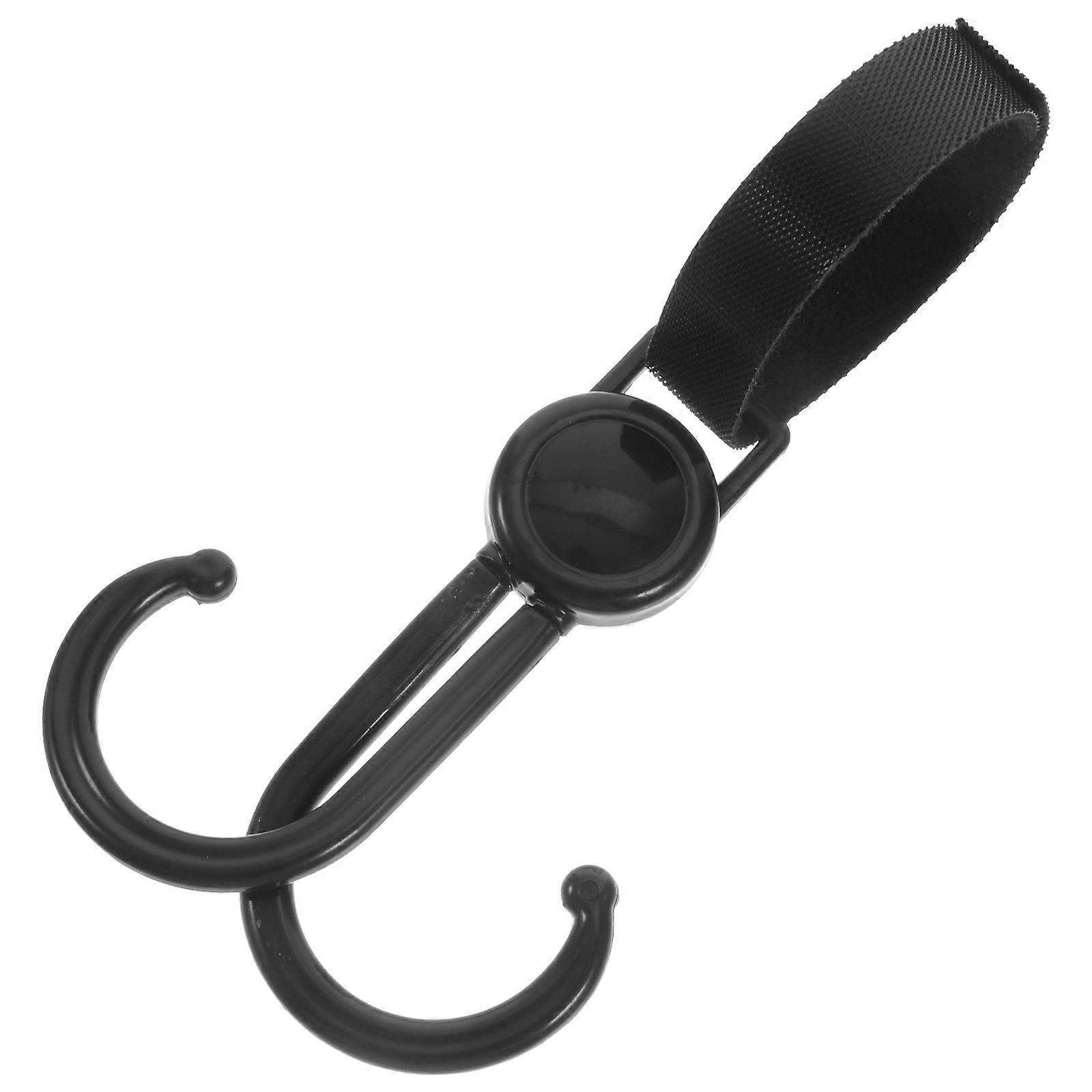 Double Hook Stroller Hanger – Durable, Safe Design for Bags & Essentials, Universal Use for Wheelchairs & Parents
