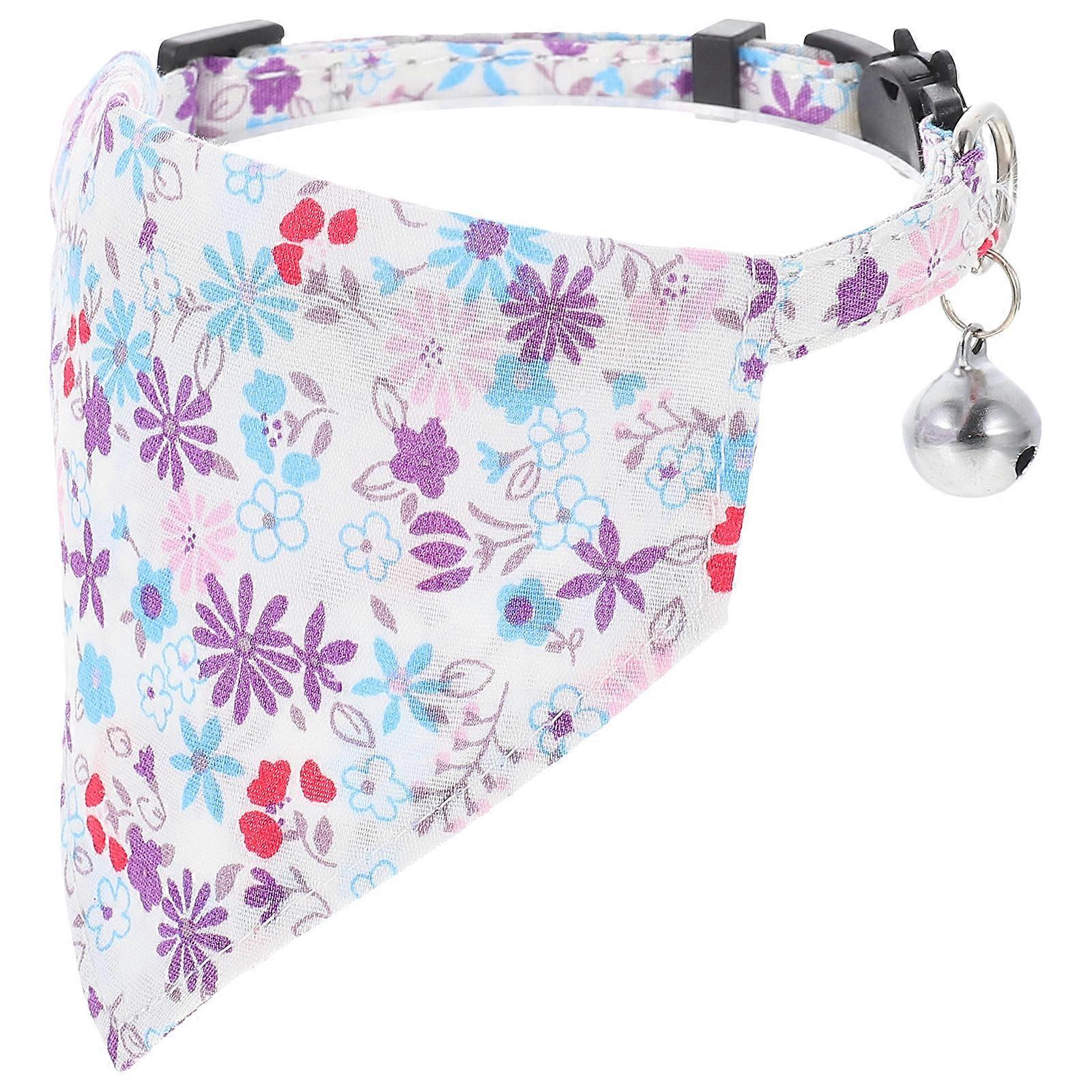 Cotton Pet Bib Triangle Shape Fashionable Design Comfortable Fit 1 Set