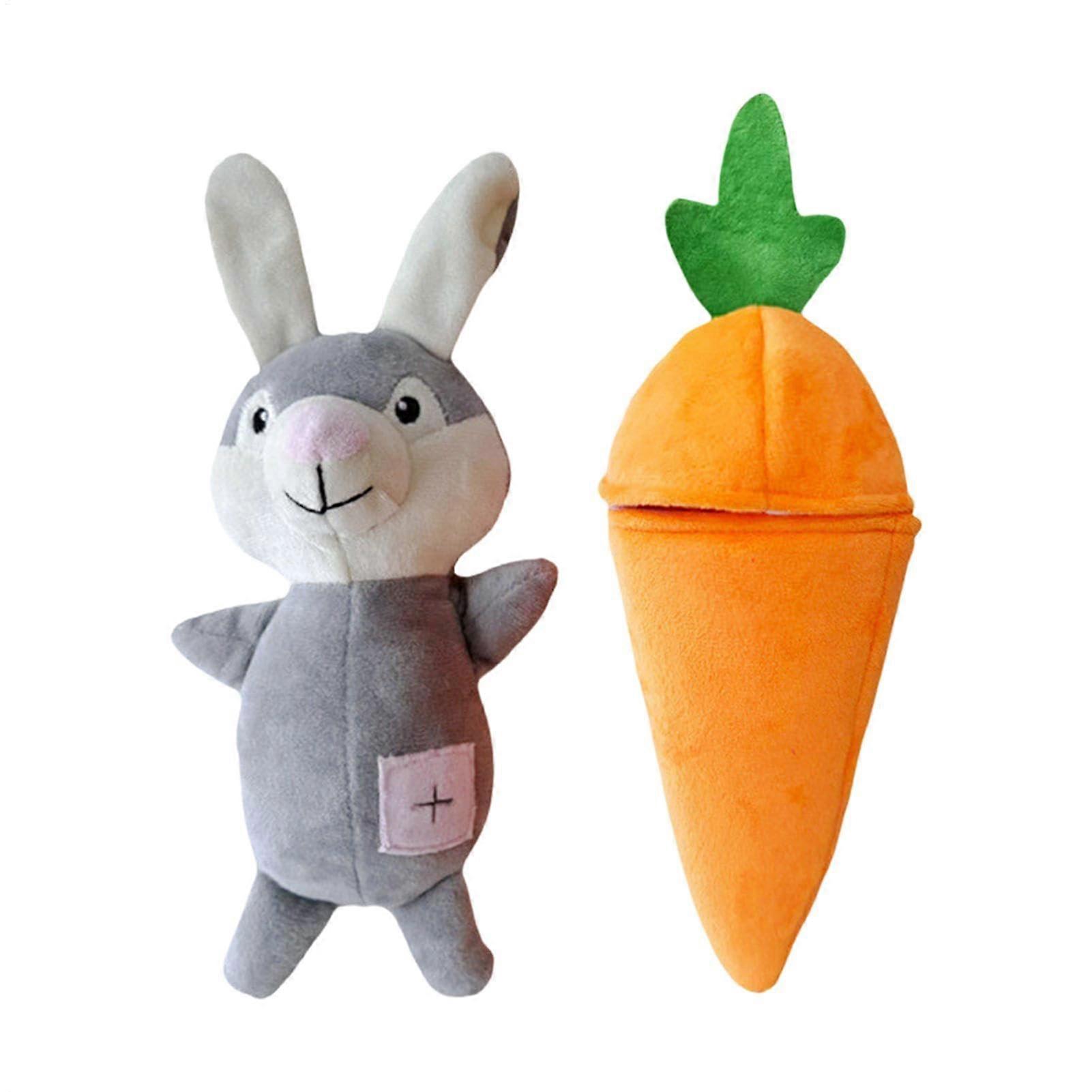 Dog Snuffle Toy Generic Fruit-Shaped Plush Dog Toy for Small and Large Breeds Color Orange Carrot