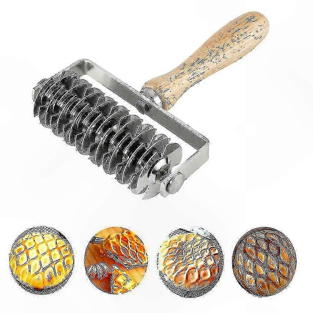 Durable Metal Pastry Cutter for Dough, Lattice Top Tool for Cookies, Pies, Bread, and Pizza Crust Preparation