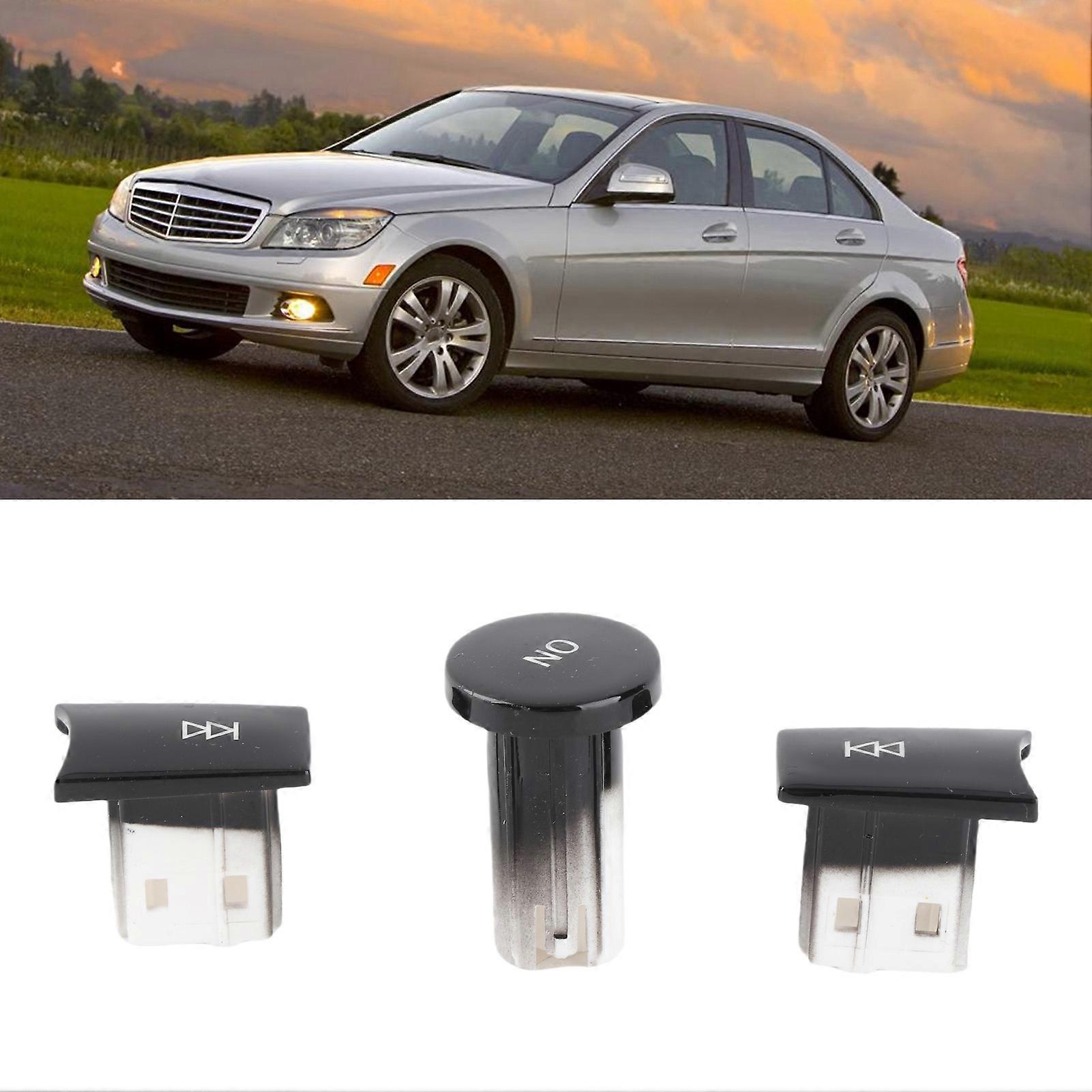 3pcs Multimedia Knob Control Button Car Accessories Replacement for ML GL Class 20122015