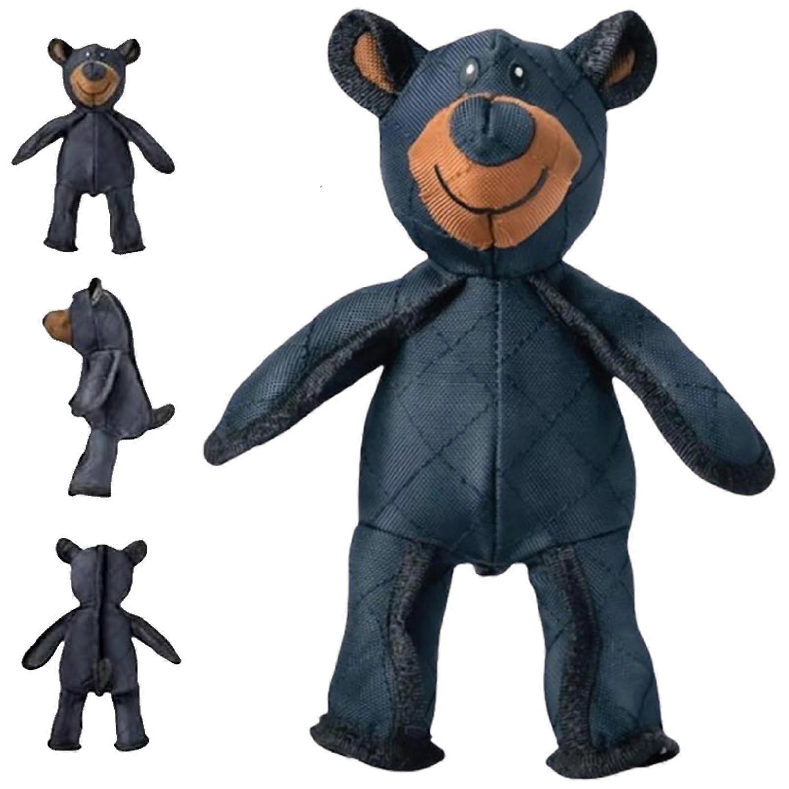 Bear for Heavy Chewers, Interactive Indestructible Bear Dog Toy for Large Dogs, Pet Toy for Aggressive Chewers to Keep Them Busy (Black1 Pc)