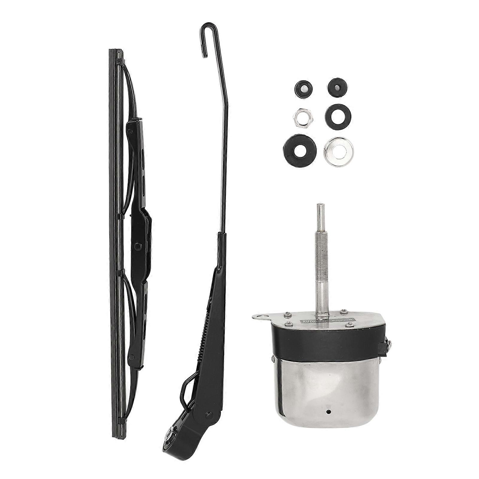 12V 105 Degree Universal Wiper Motor Kit for Tractor ATV UTV Fishing Boat with Rotating Windshield Wiper Arm